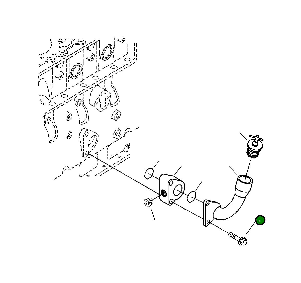 Болт (M12-1.75x55) 6735-21-7160 Komatsu