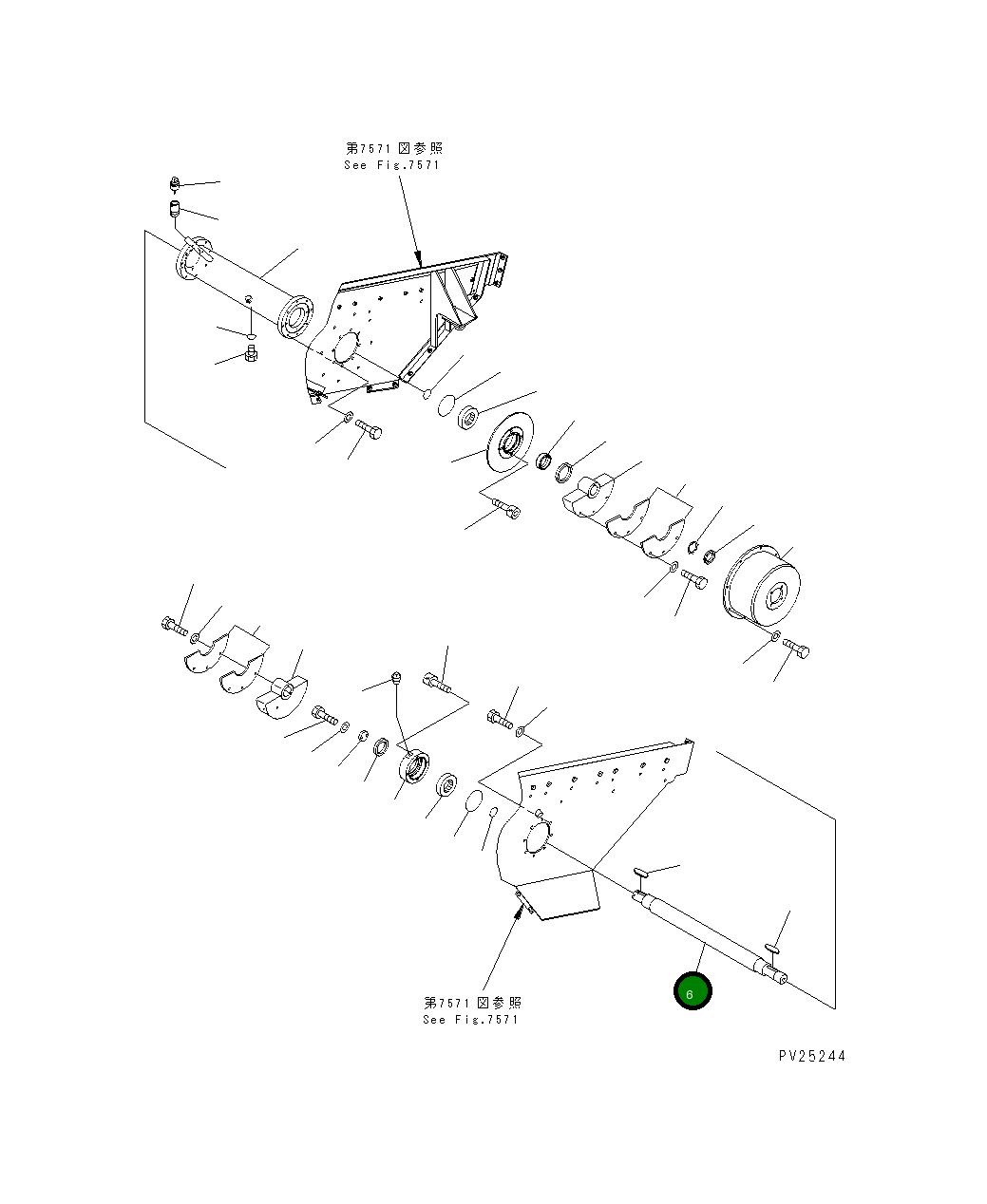 Вал 8242-76-2290 Komatsu