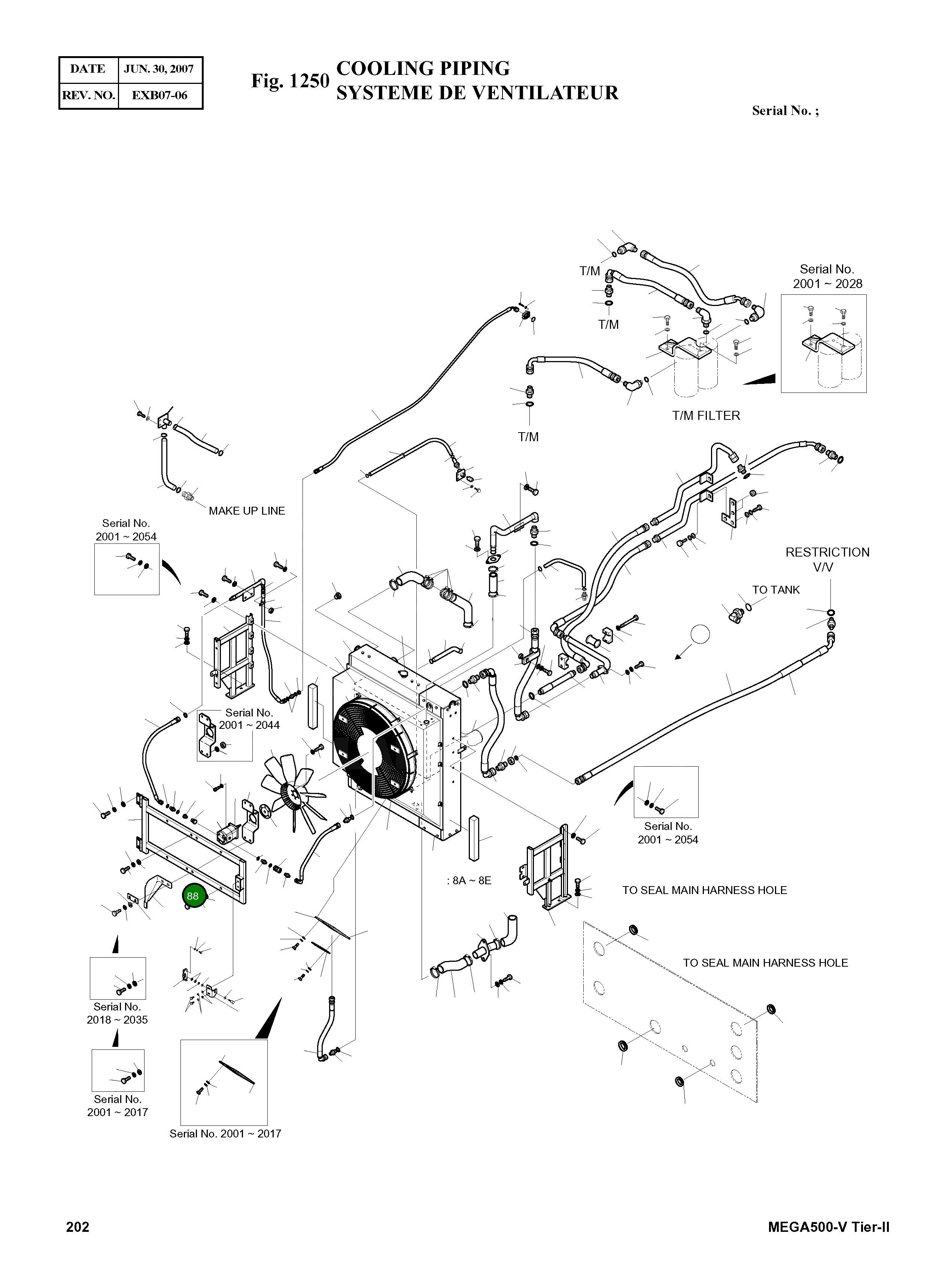Болт M10X1.5X50 2120-2166D47 Komatsu