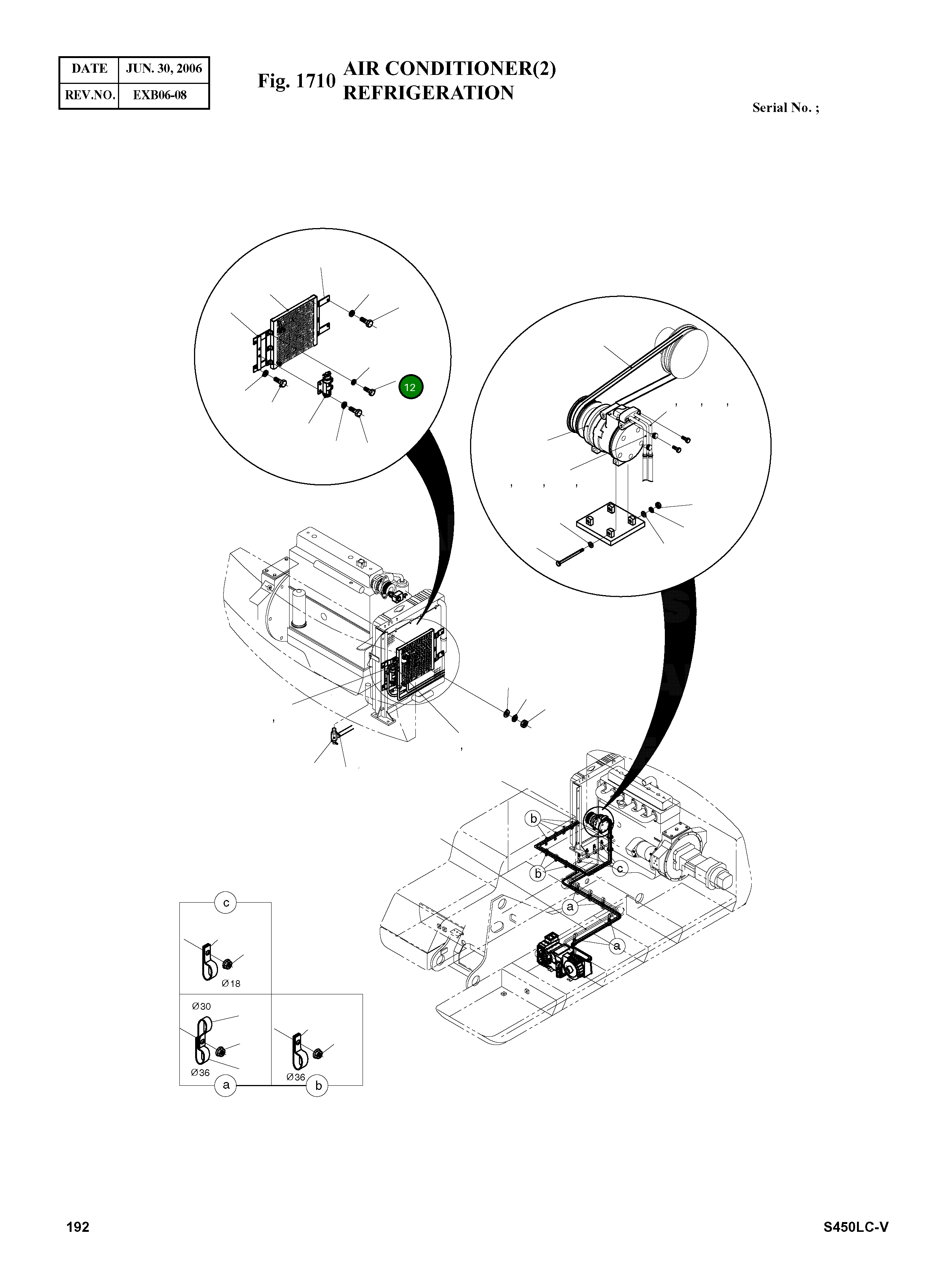Болт M6X1.0X70 S0506053 Komatsu