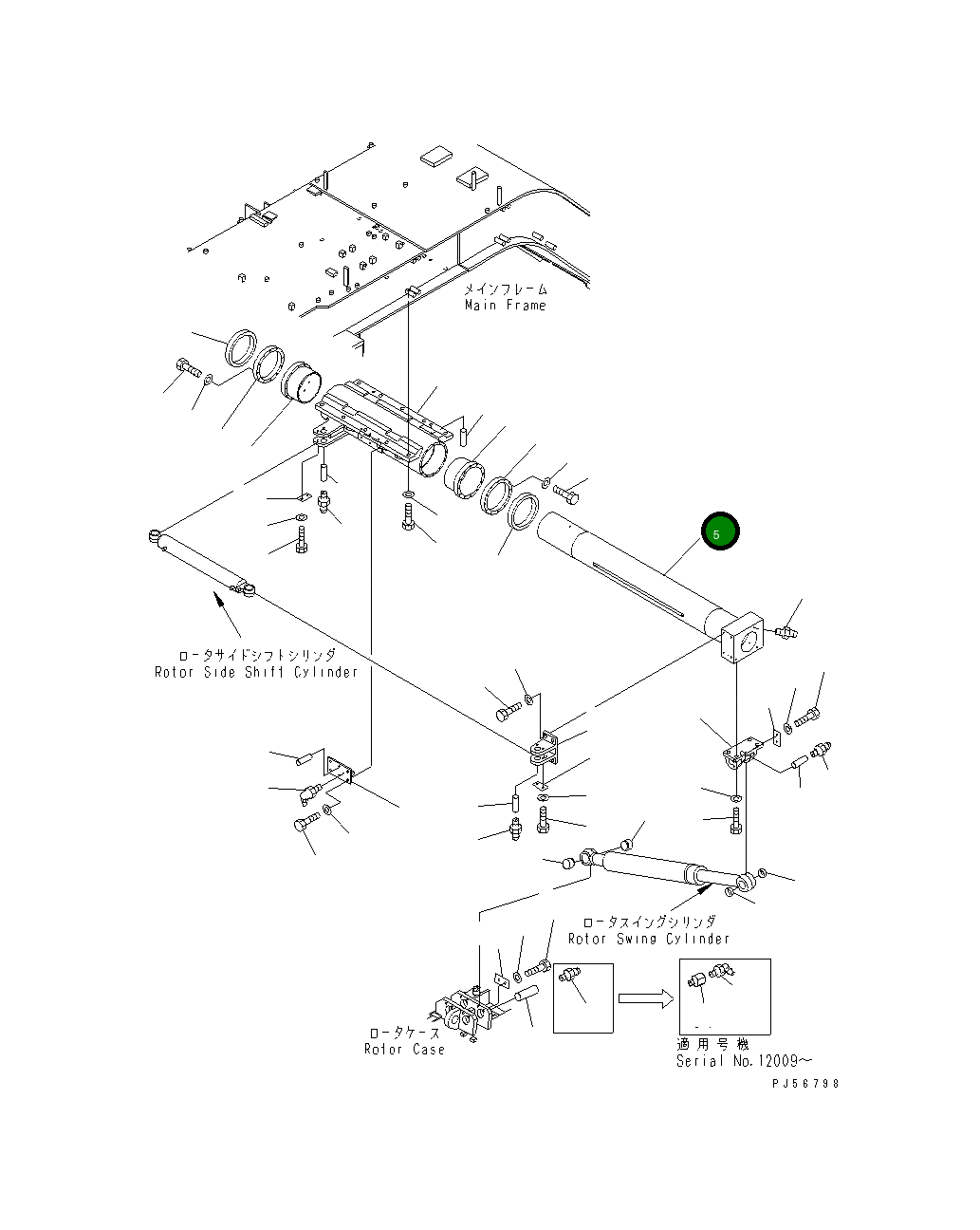 Вал 262-70-71820 Komatsu