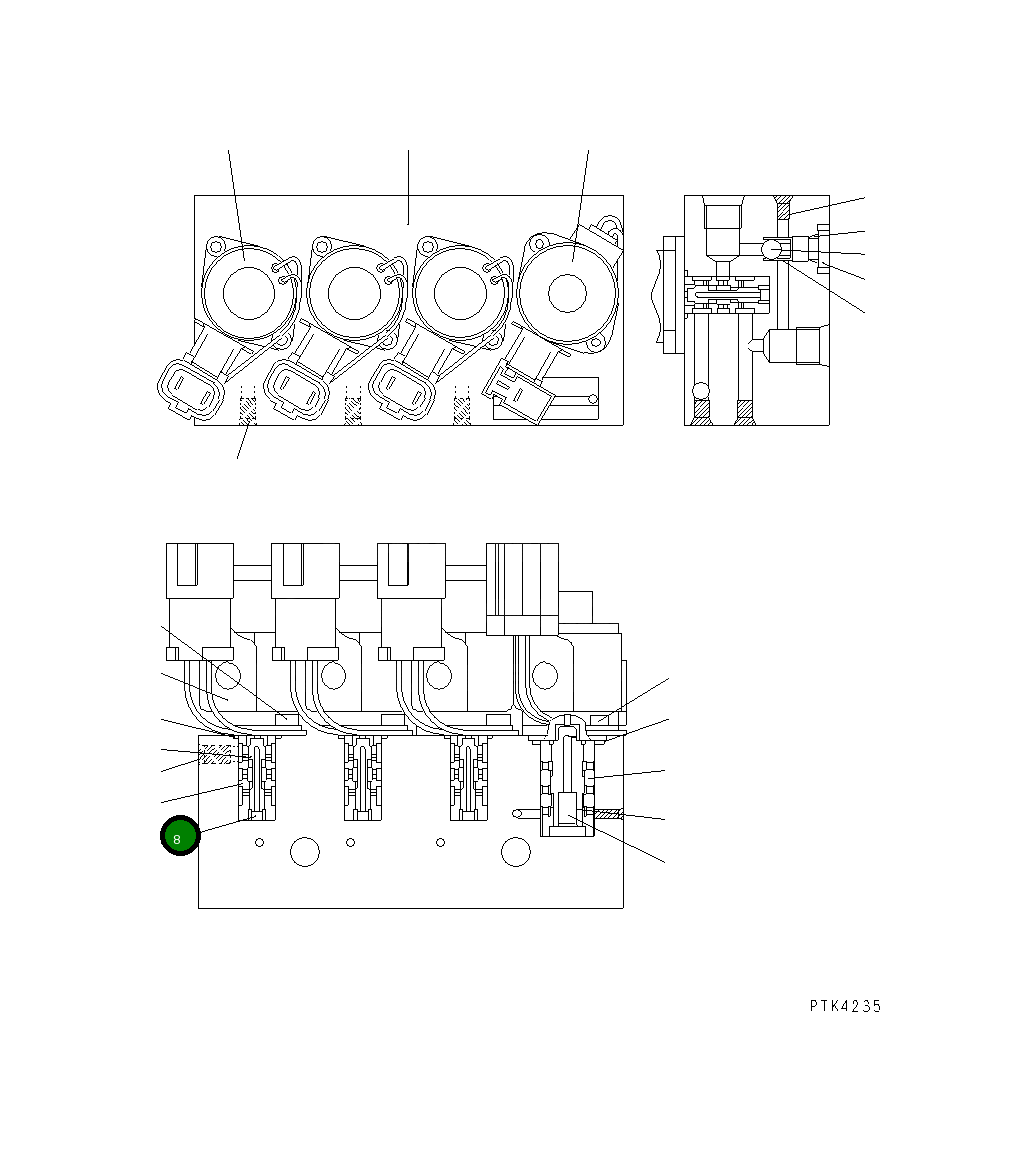 Барабан UC1100351542 Komatsu
