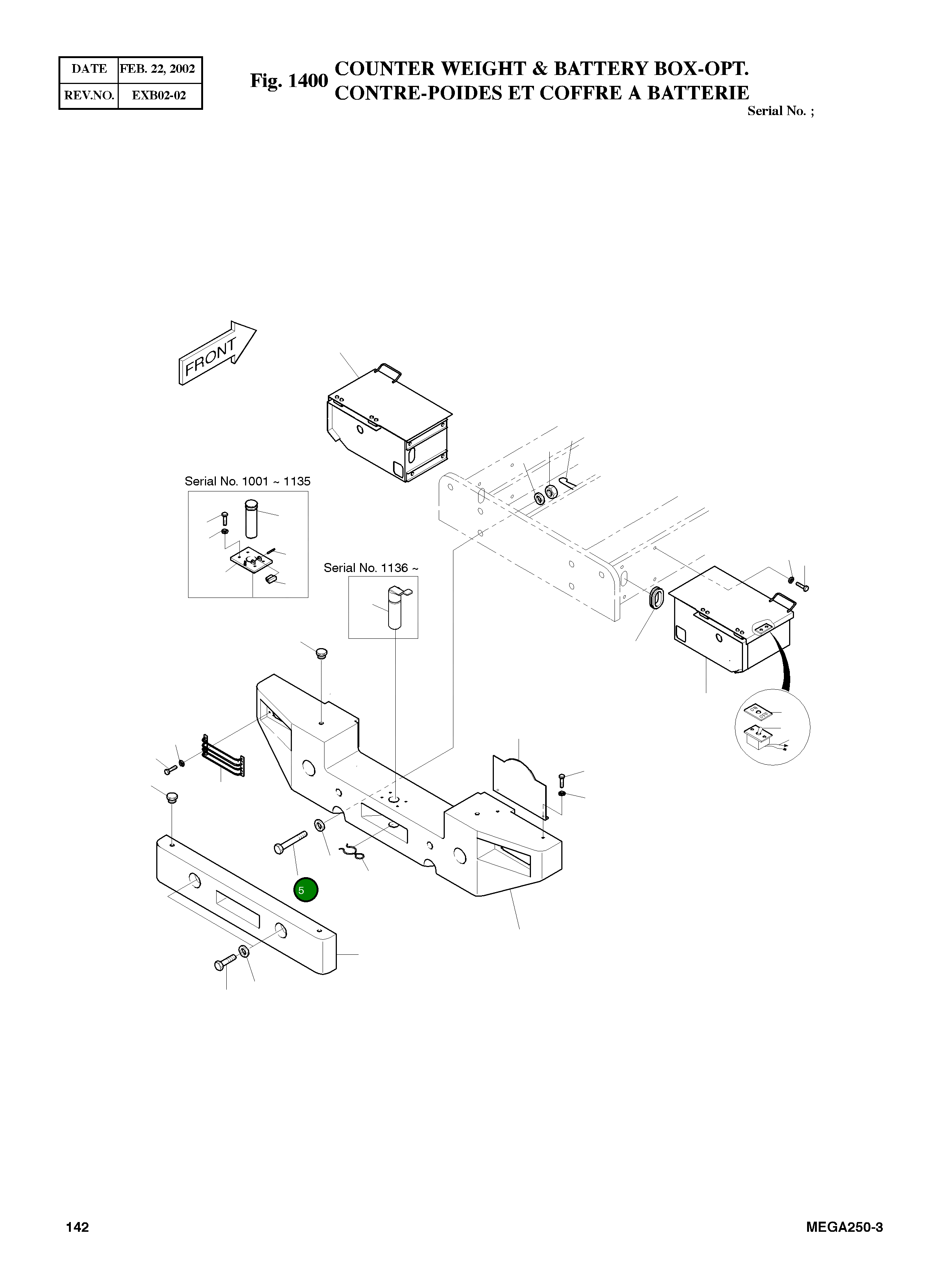 Болт M39X3.0X261 2120-1246D11 Komatsu