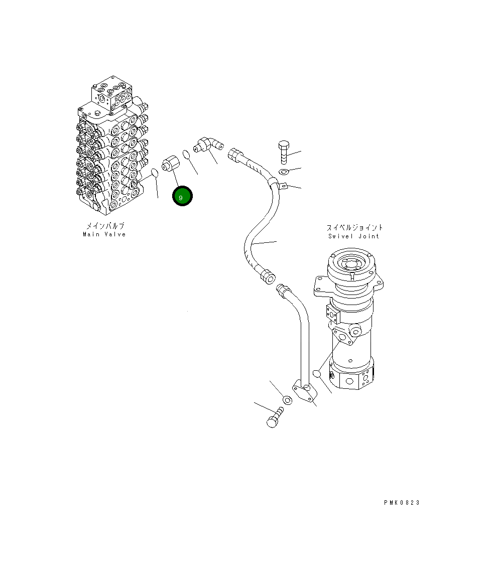 Адаптер 21J-62-12551 Komatsu