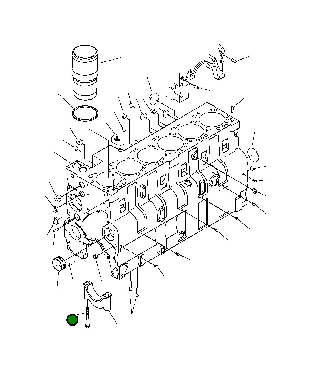 Болт (M14x2.00x128) 1294 790 H1 Komatsu