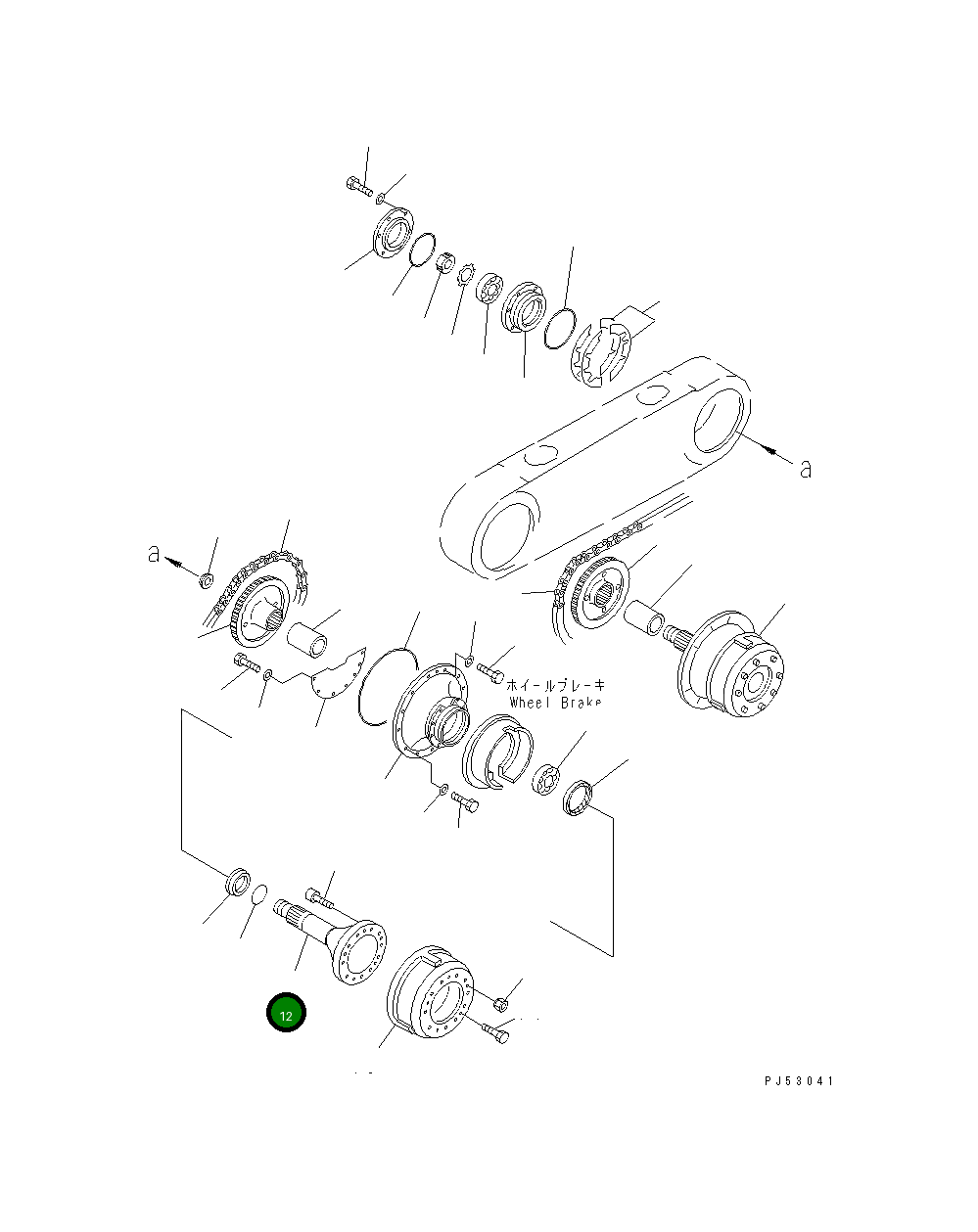 Вал 234-23-31121 Komatsu