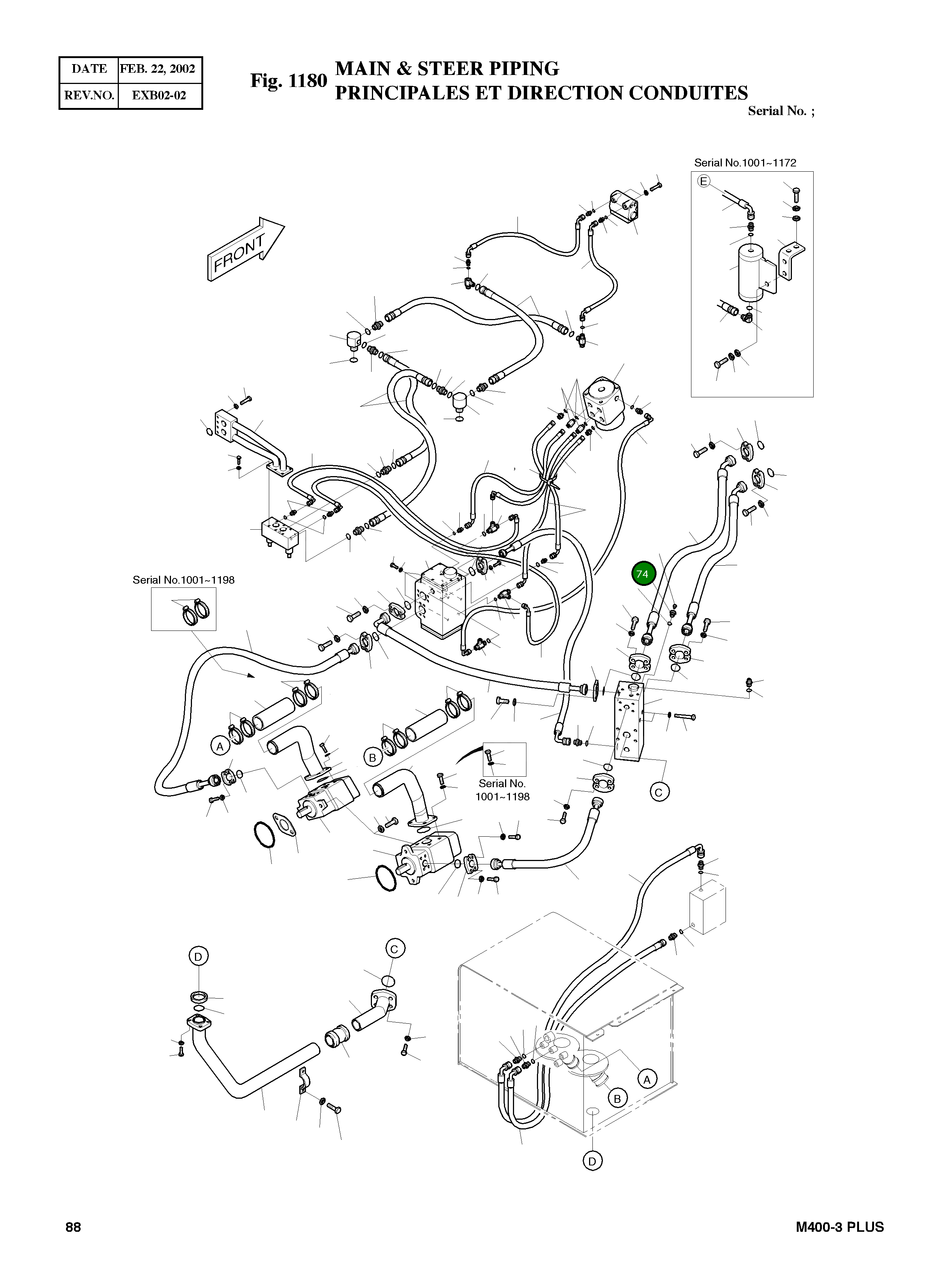 Адаптер M10X1.0X0.25"PFO 2181-2201D1 Komatsu
