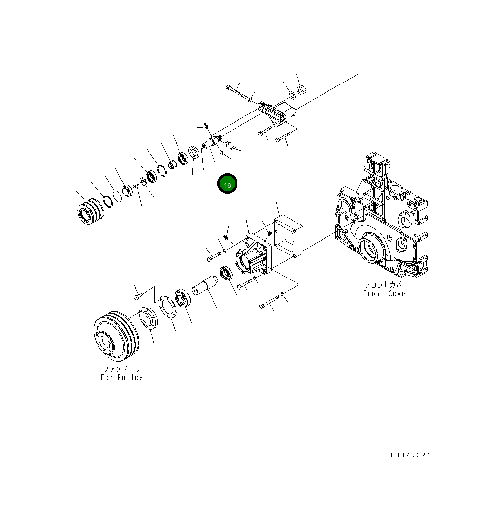 Вал 6261-61-4730 Komatsu