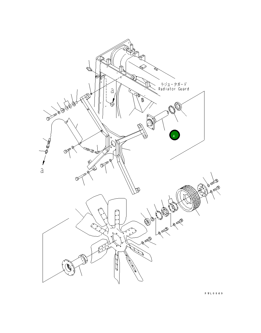 Вал 198-03-62140 Komatsu