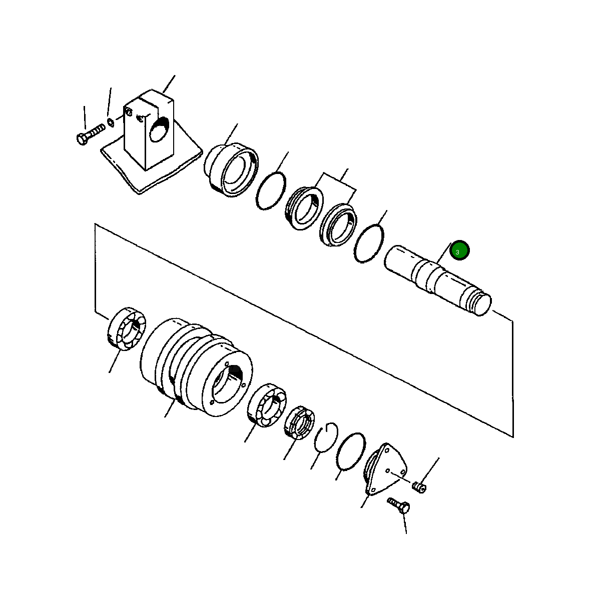 Вал 207-30-A5130 Komatsu