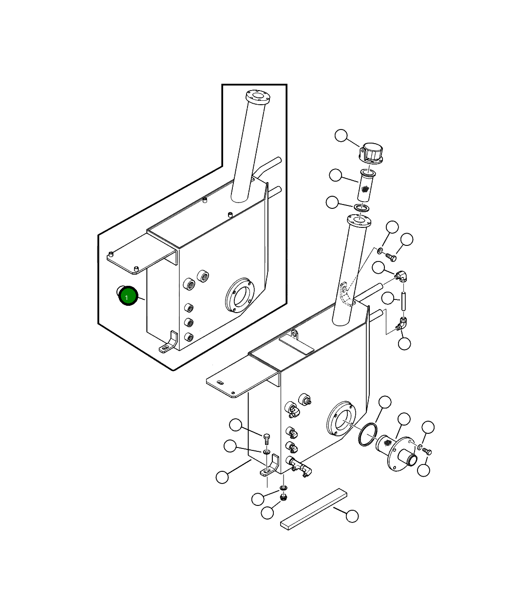 Бак 37C-60-11513 Komatsu