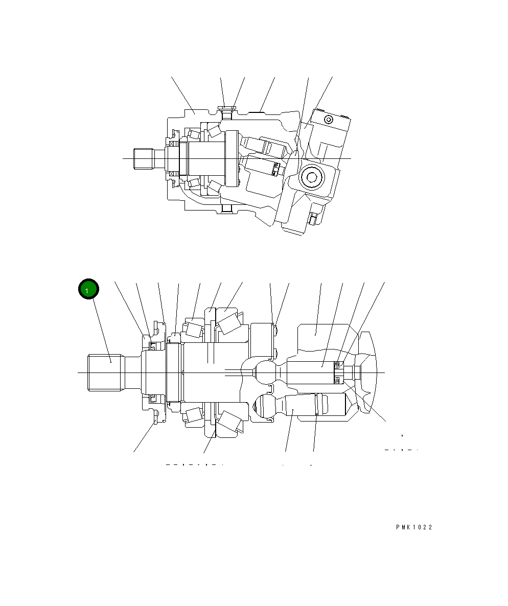 Вал UC1100292948 Komatsu