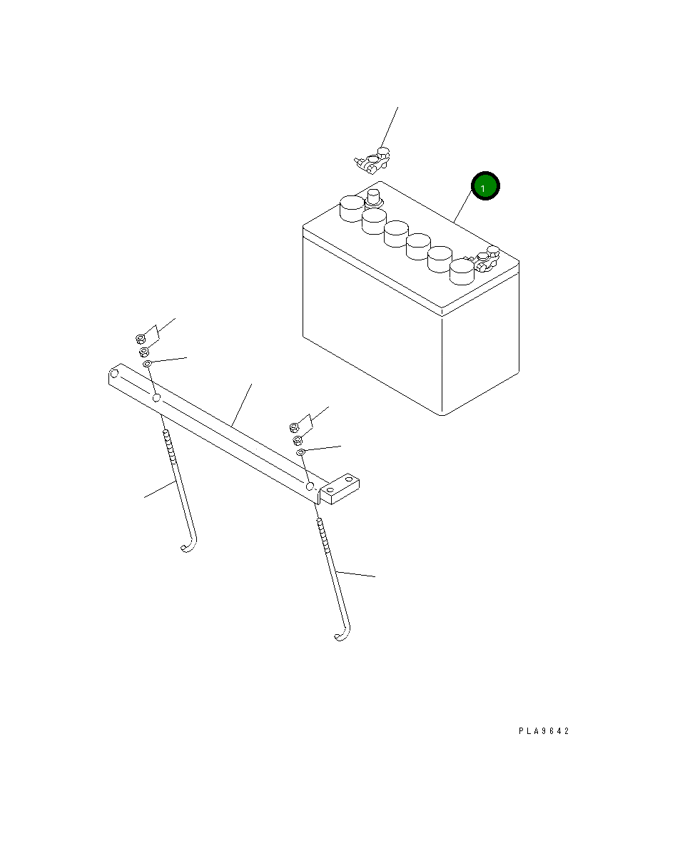 Аккумулятор 130E41R повышенной ёмкости 203-06-51150 Komatsu