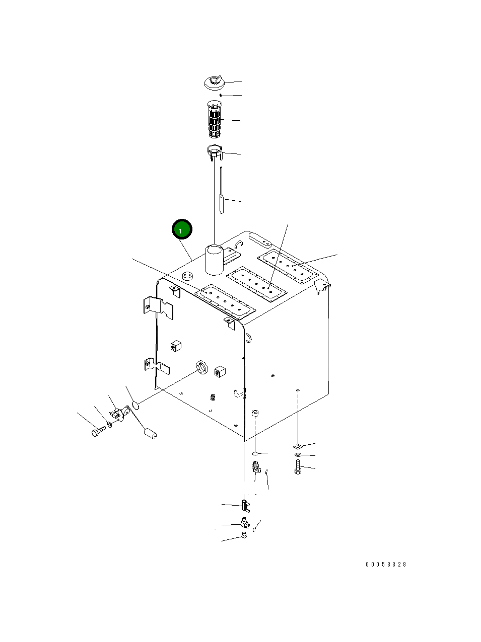 Бак 20Y-04-41224 Komatsu