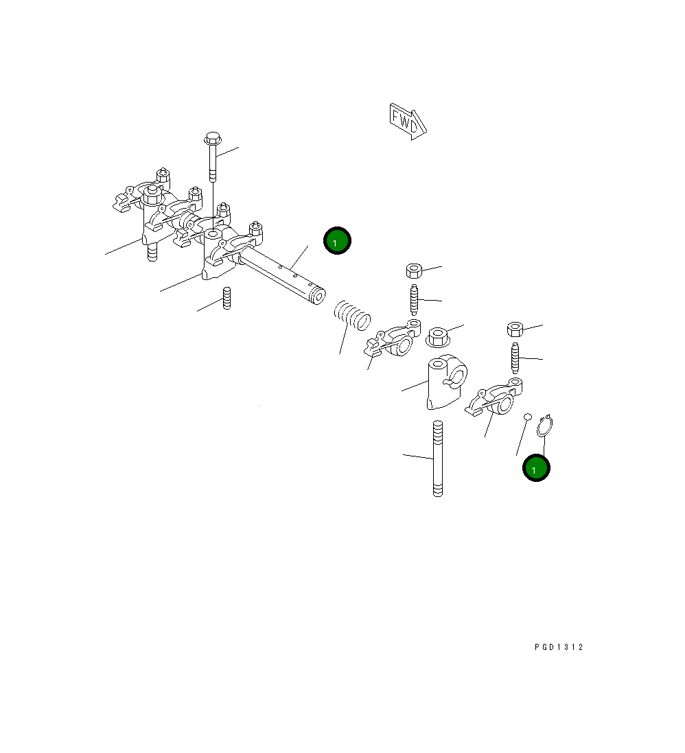 Вал 456-270 Komatsu