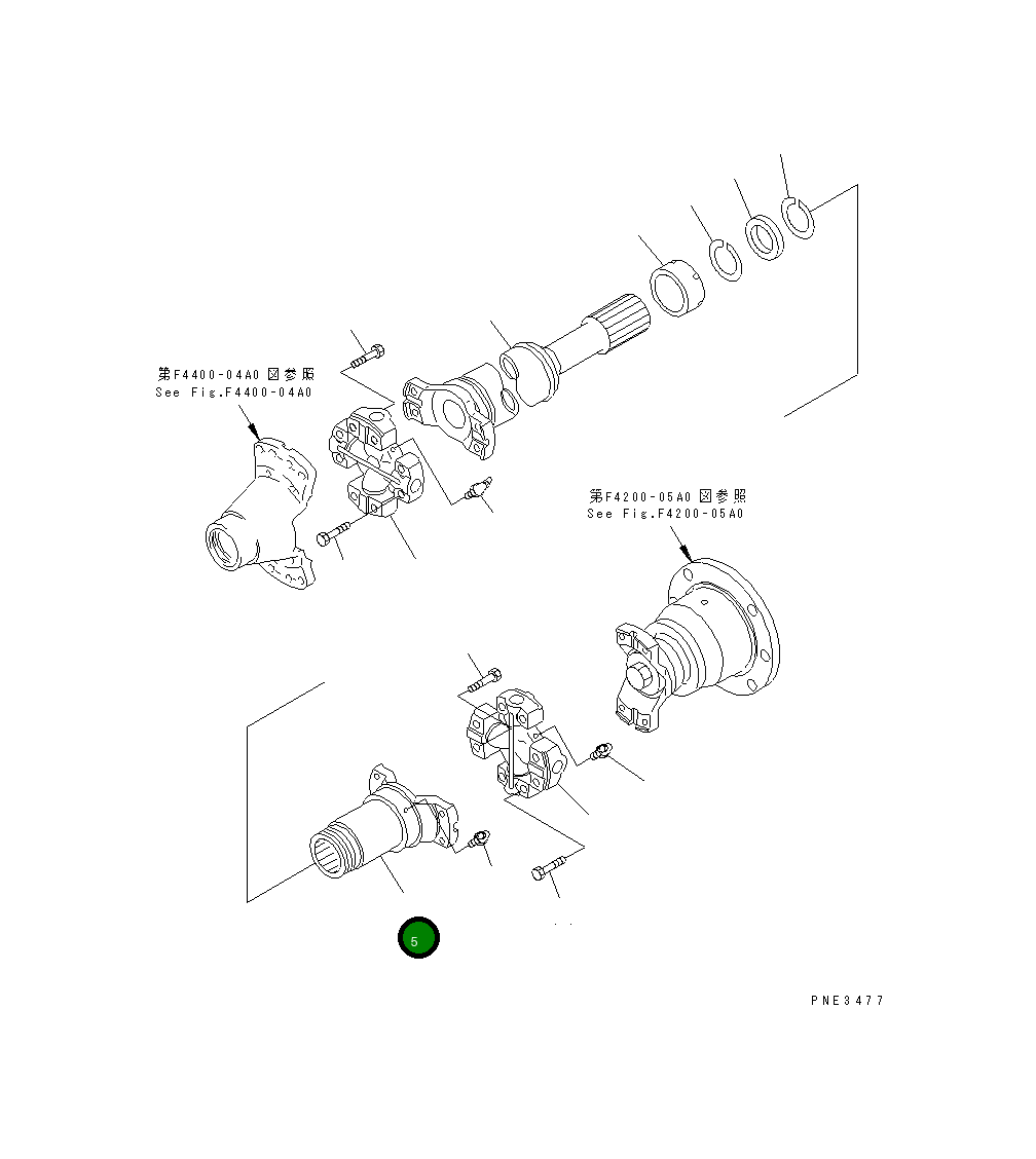Вилка 425-20-13722 Komatsu