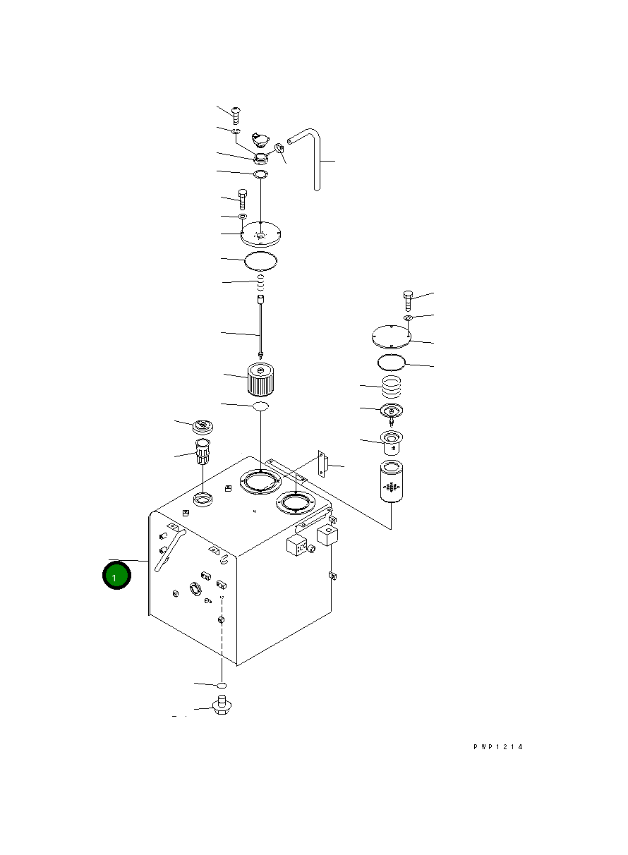 Бак 20E-04-K1318 Komatsu