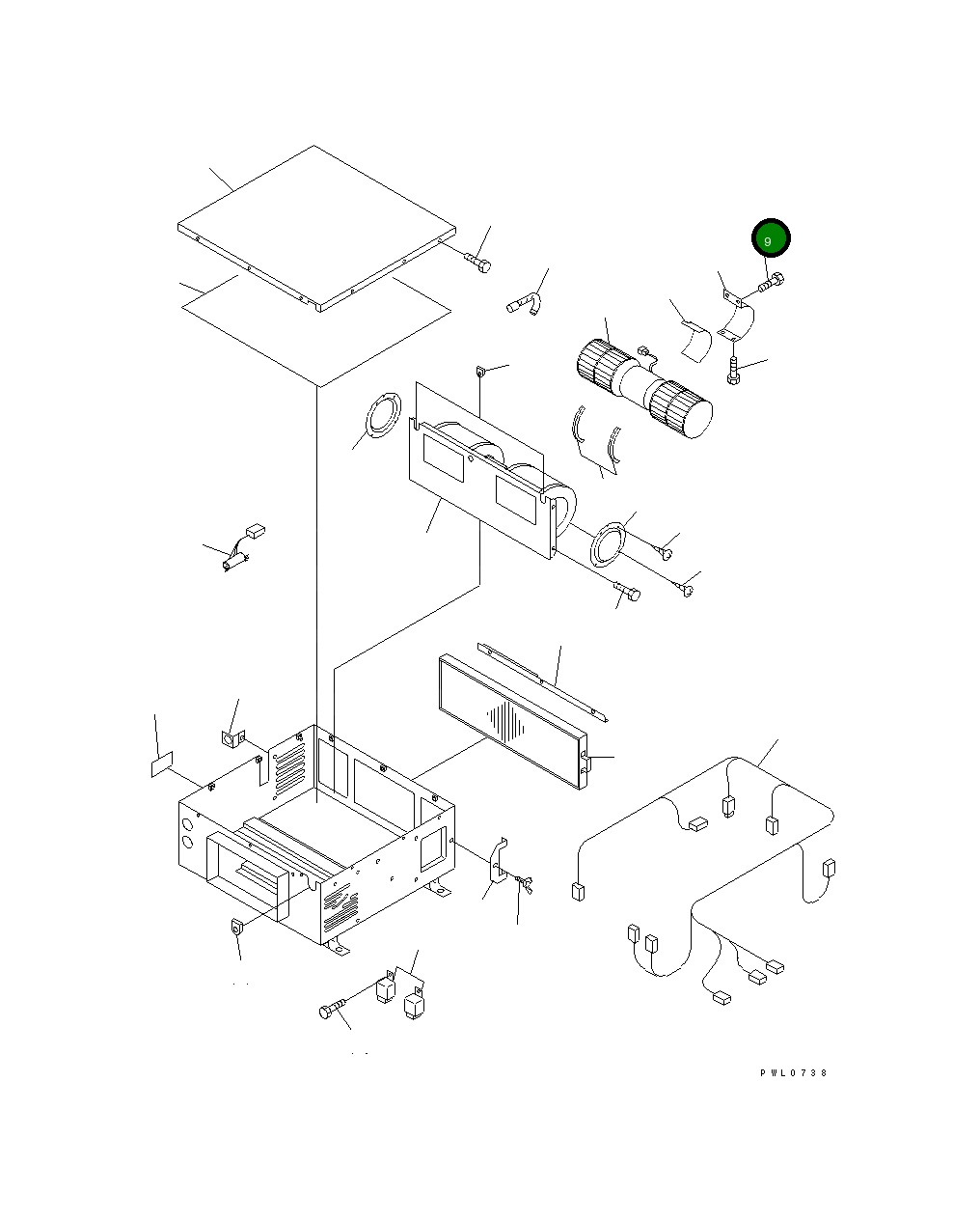 Болт,(M6X16) TW8022-0616 Komatsu