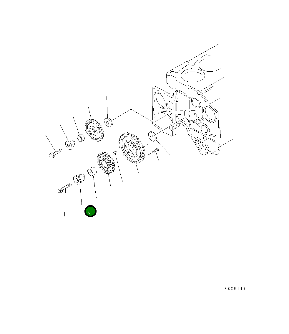 Вал 6210-21-2412 Komatsu