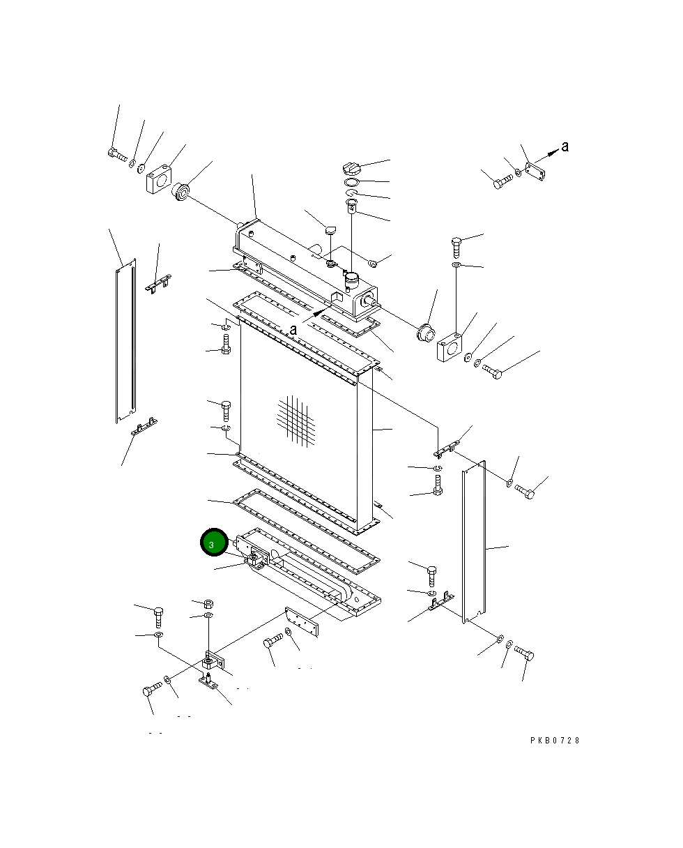 Бак 17A-03-11131 Komatsu