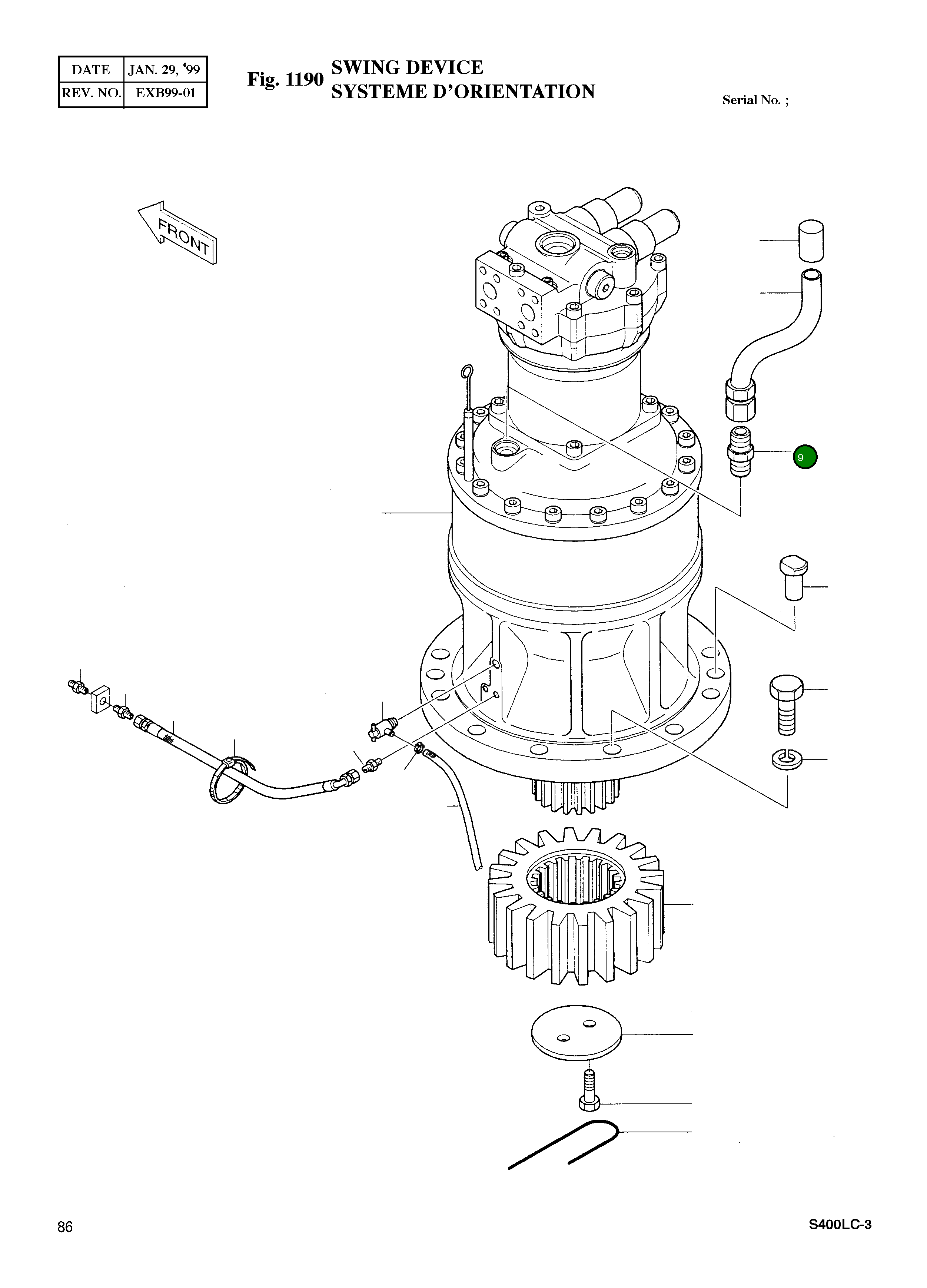 Адаптер PF3/4-PT1/2 2181-1110D10 Komatsu