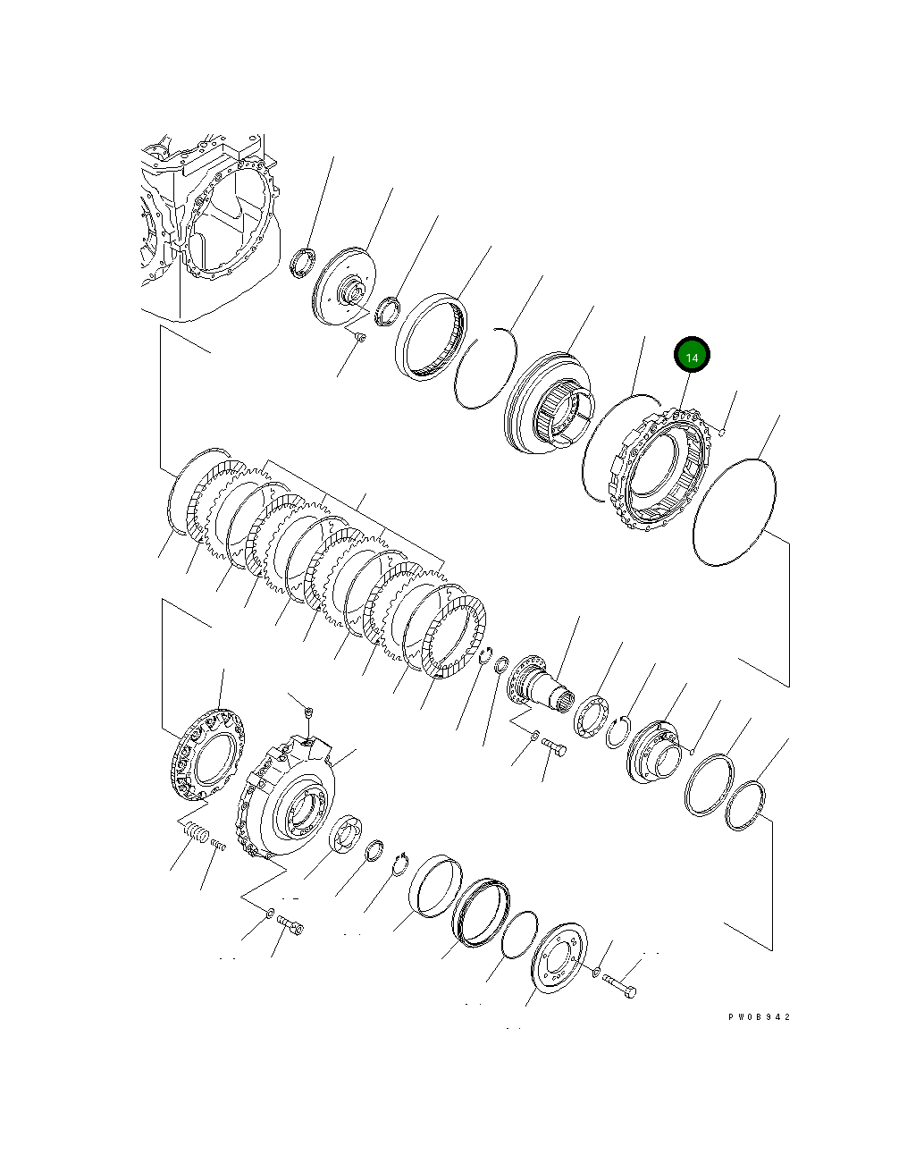 Барабан 14Y-22-23110 Komatsu