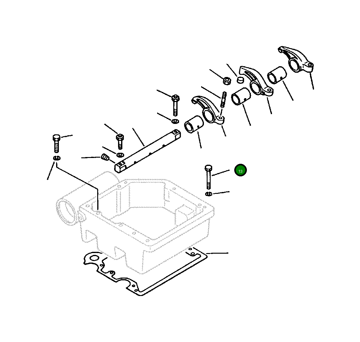 Болт - 1/2-13 X 3 3/4 1238 172 H1 Komatsu