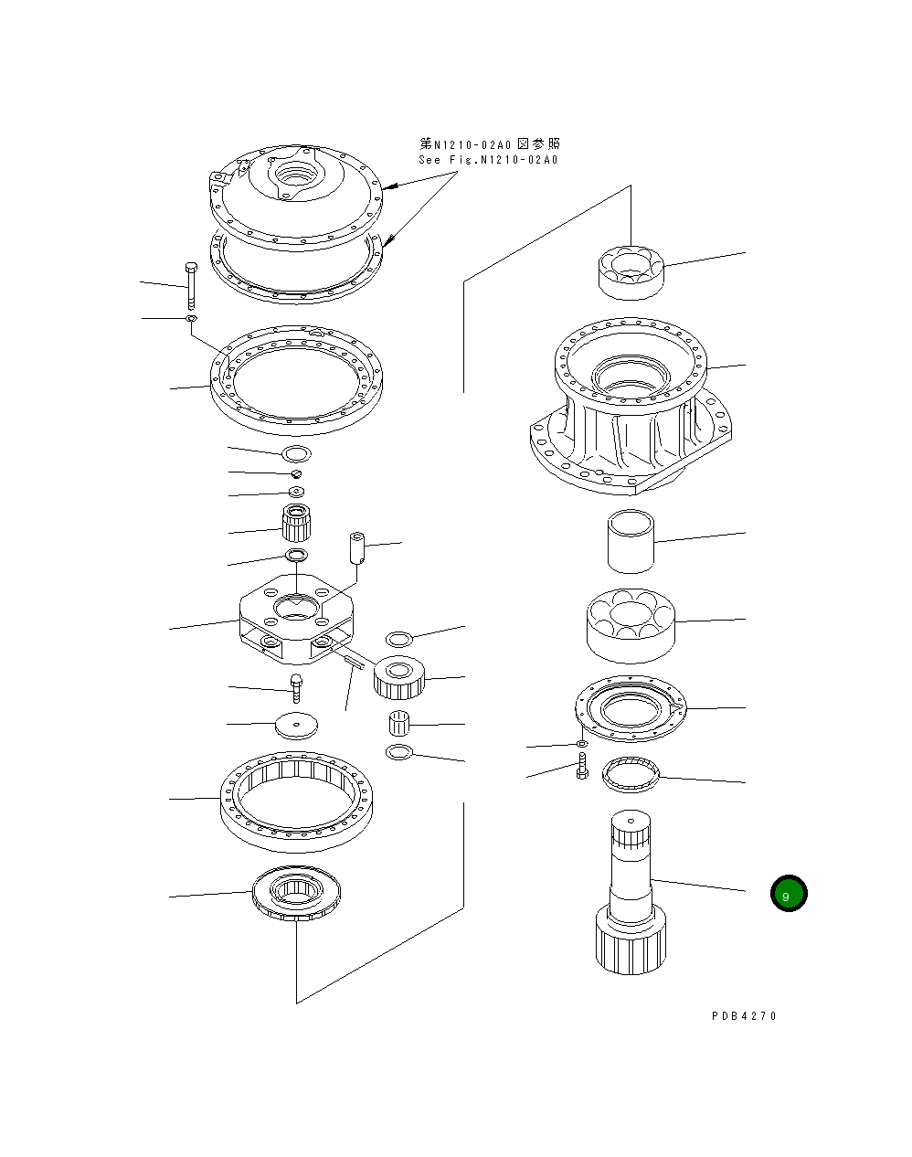 Вал 209-26-71130 Komatsu