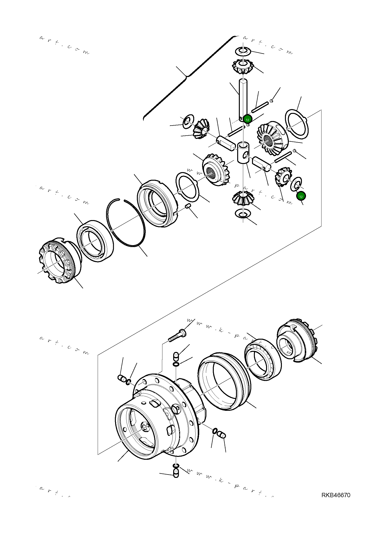 Вал CA0149615 Komatsu