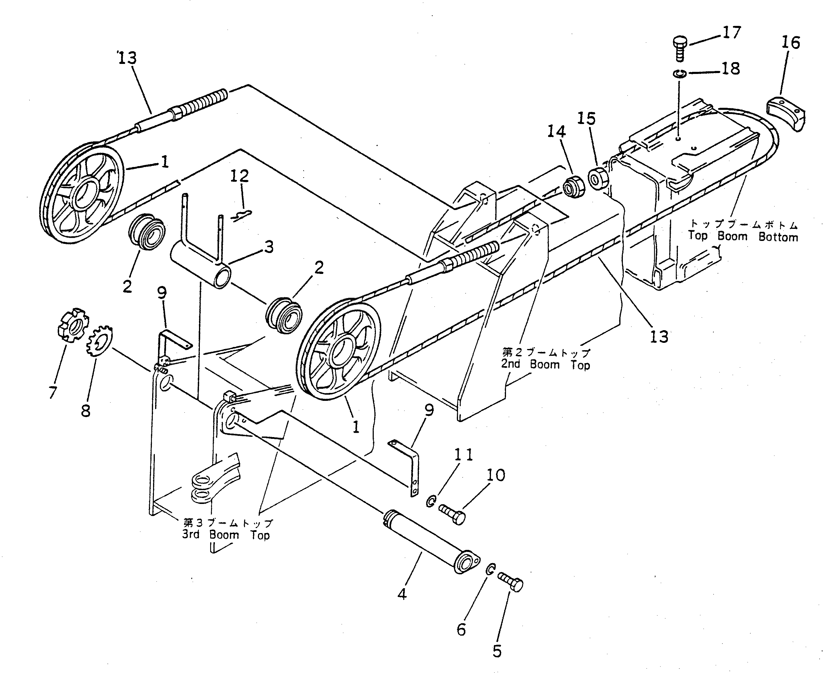Вал 23S-70-13140 Komatsu