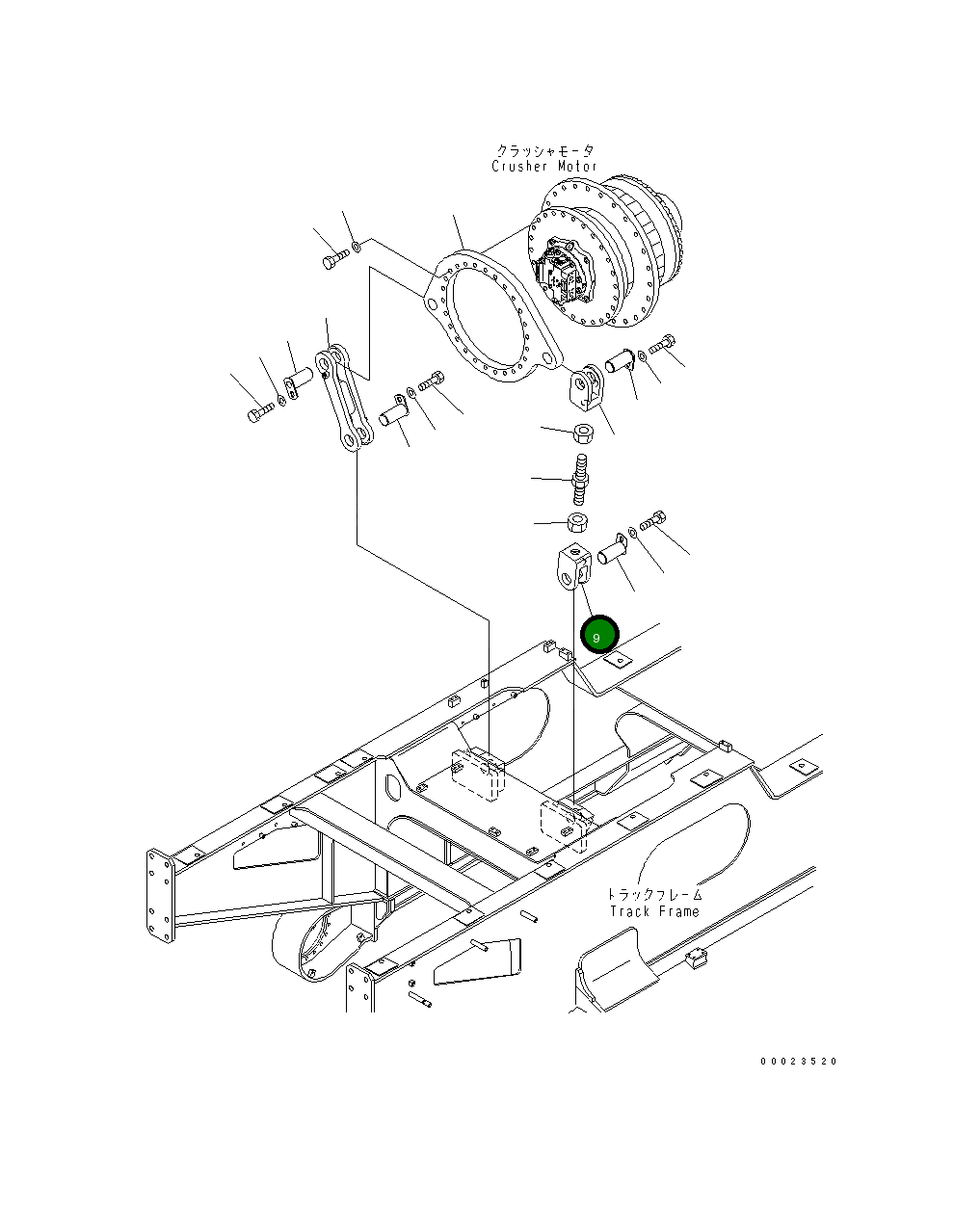 Вилка 8260-70-1161 Komatsu
