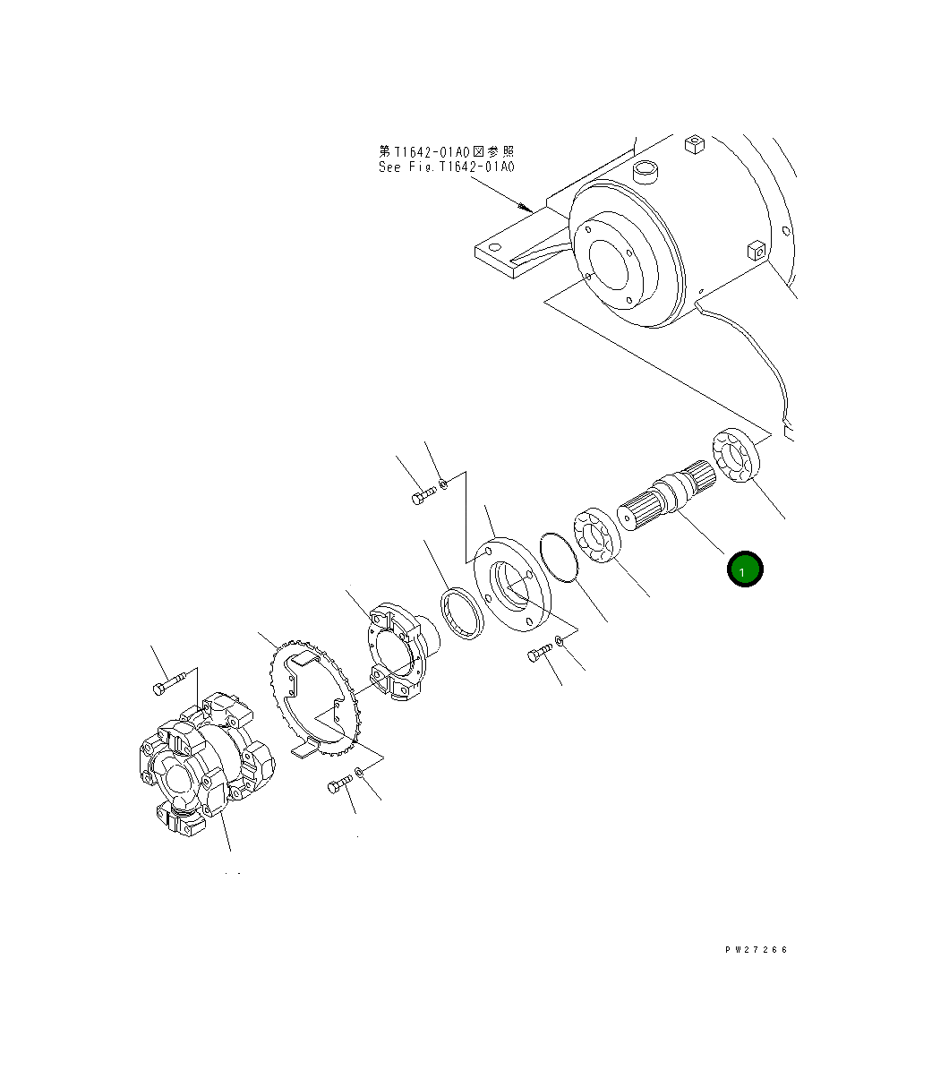 Вал 8287-70-1132 Komatsu