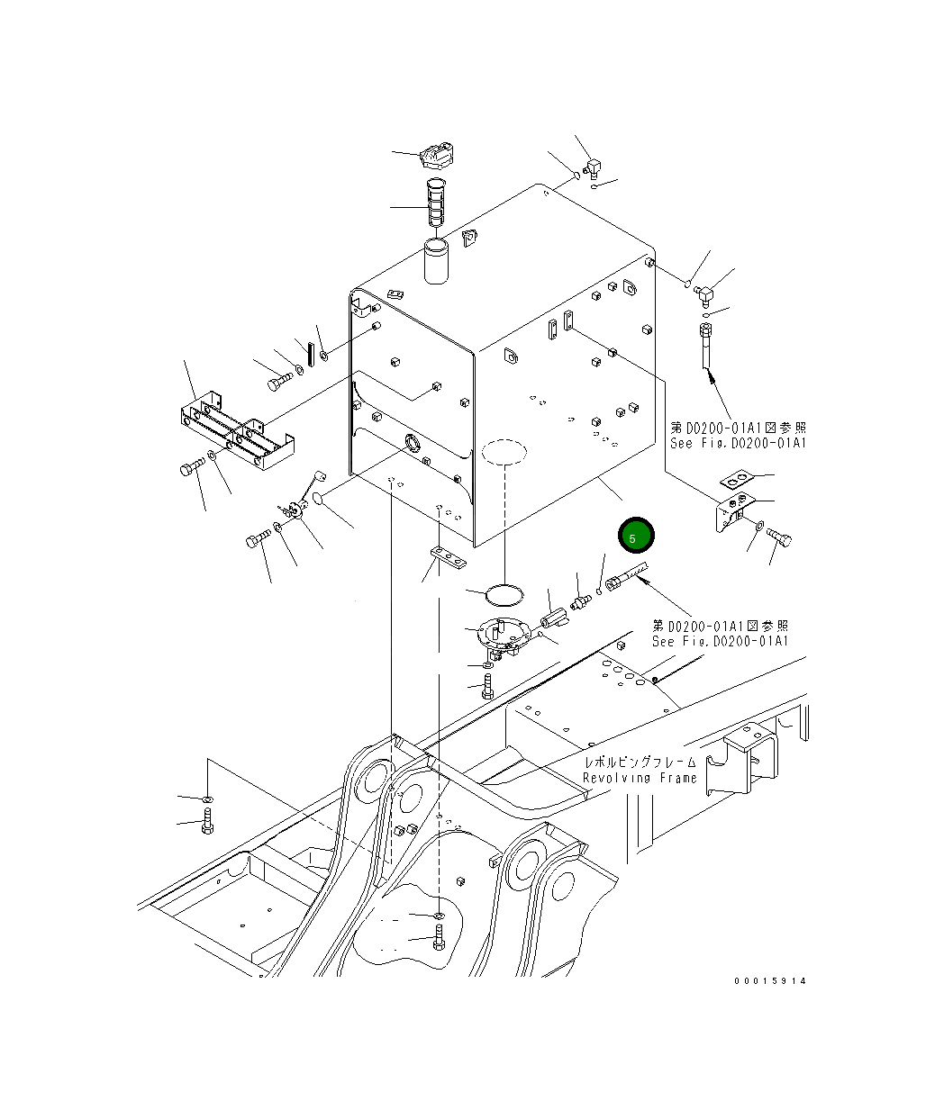 Бак 209-04-77321 Komatsu