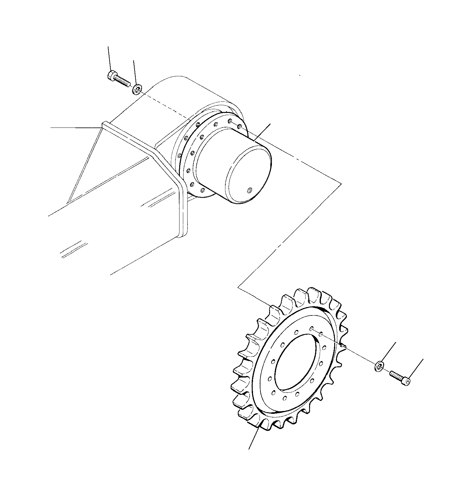 Ведущая звезда 21D-27-11120 Komatsu