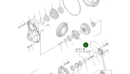 Вал конической шестерни A 198-22-22201 Komatsu