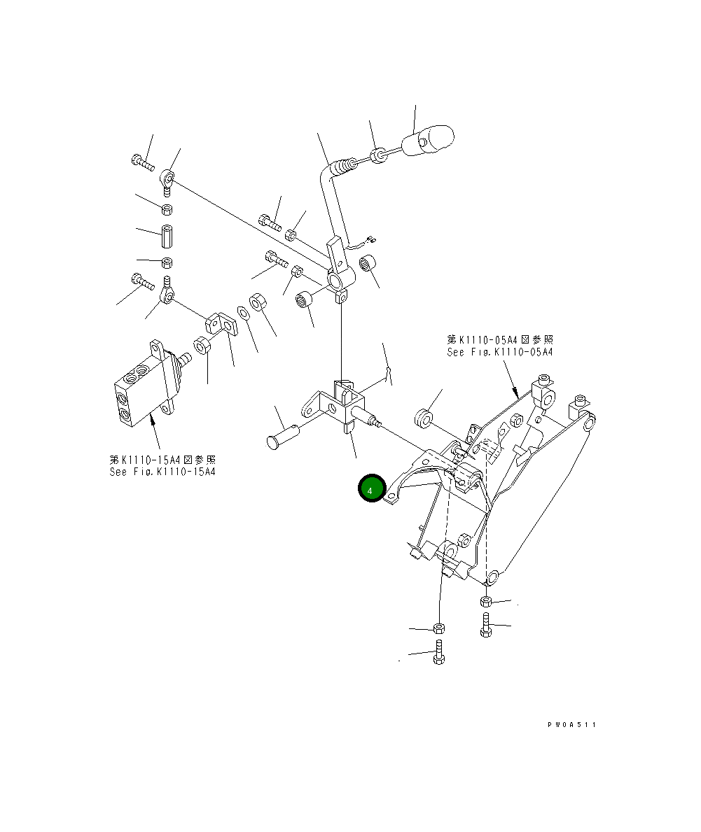 Вилка 22F-910-1820 Komatsu