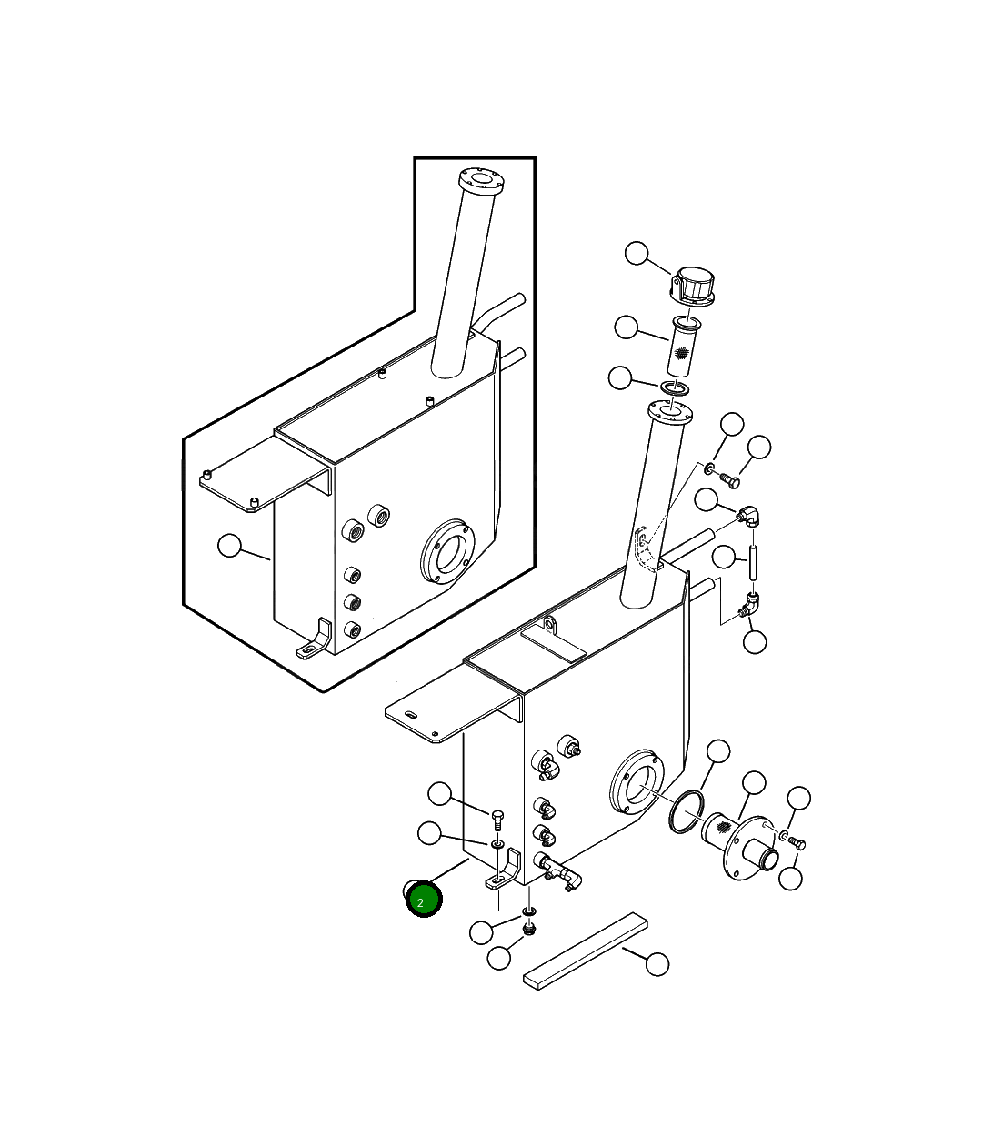Бак 37C-60-18510 Komatsu