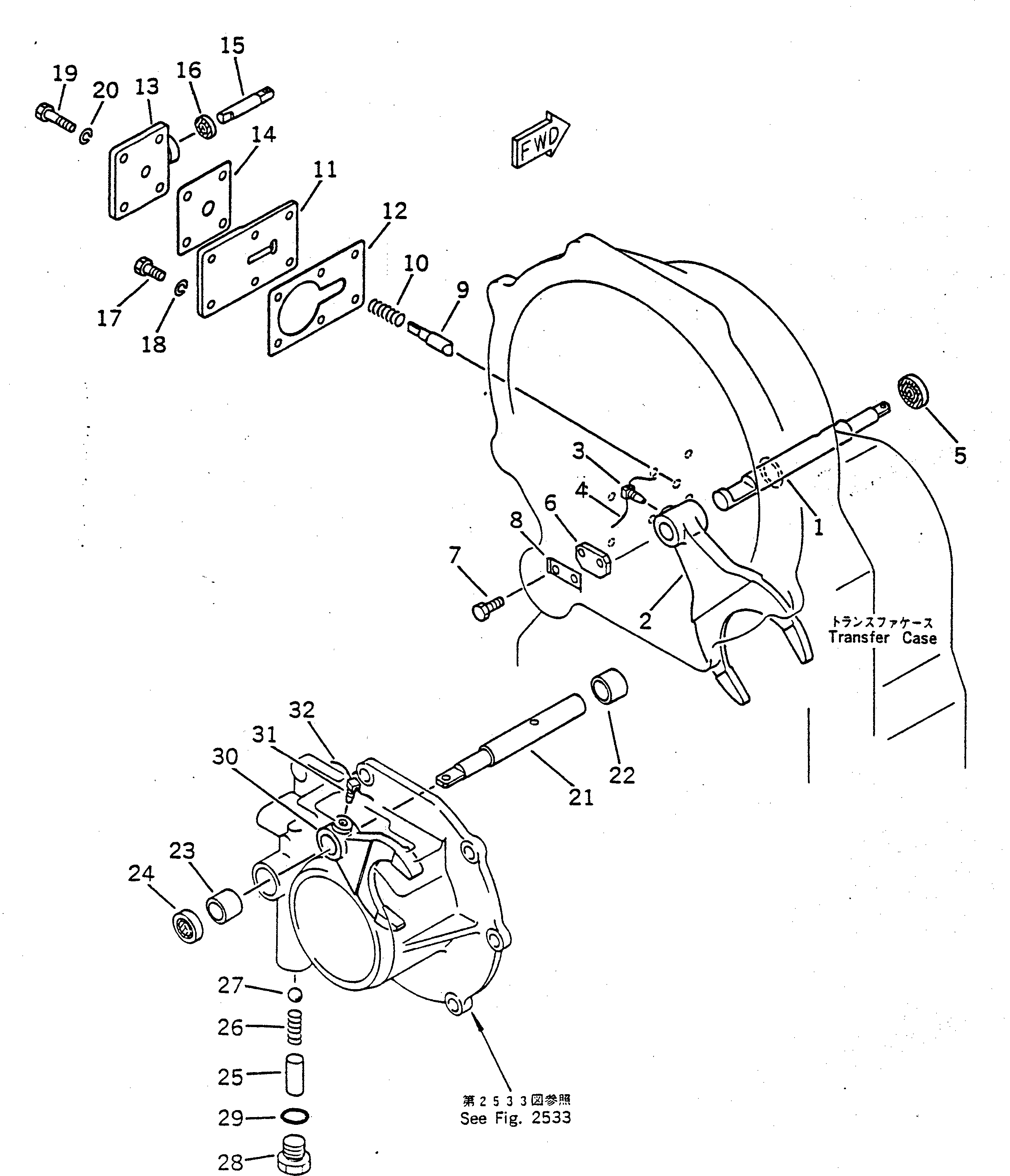 Вал 22W-15-16320 Komatsu