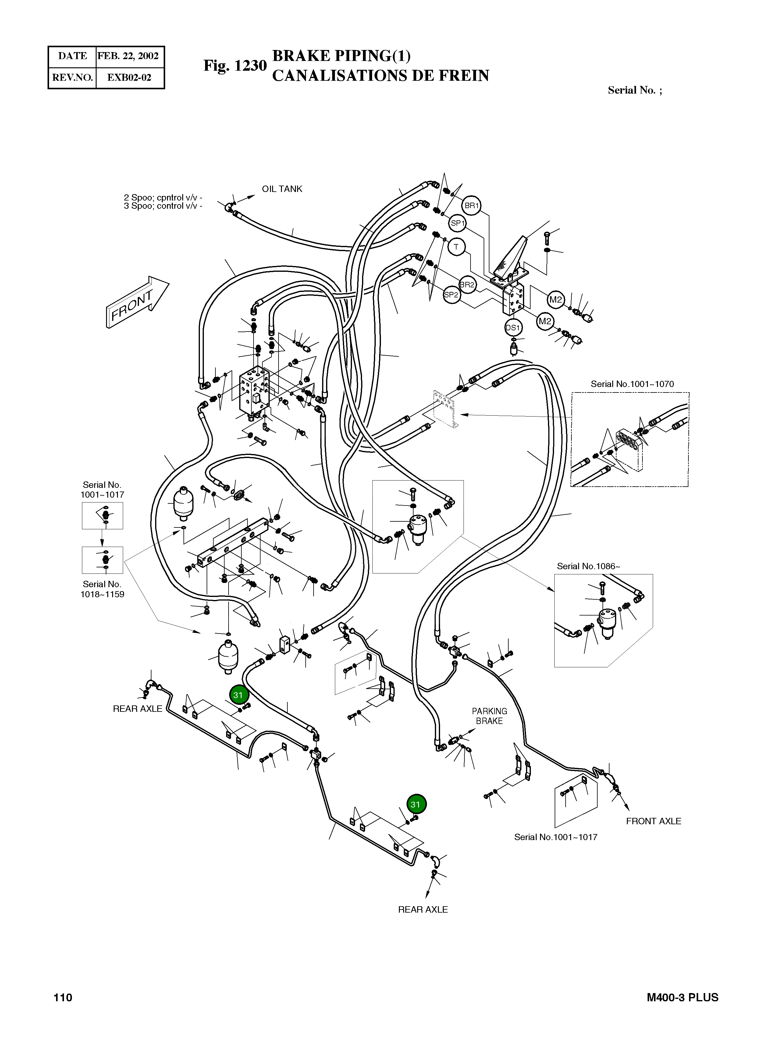 Болт M8X1.0X16 S0708631 Komatsu