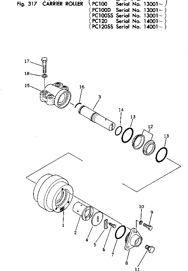 Вал 203-30-25120 Komatsu