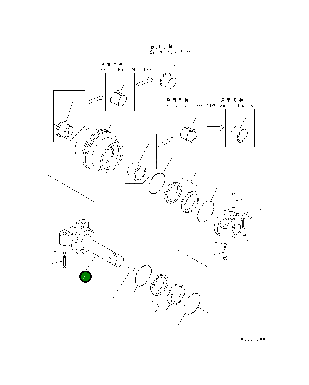 Вал 201-30-76120 Komatsu