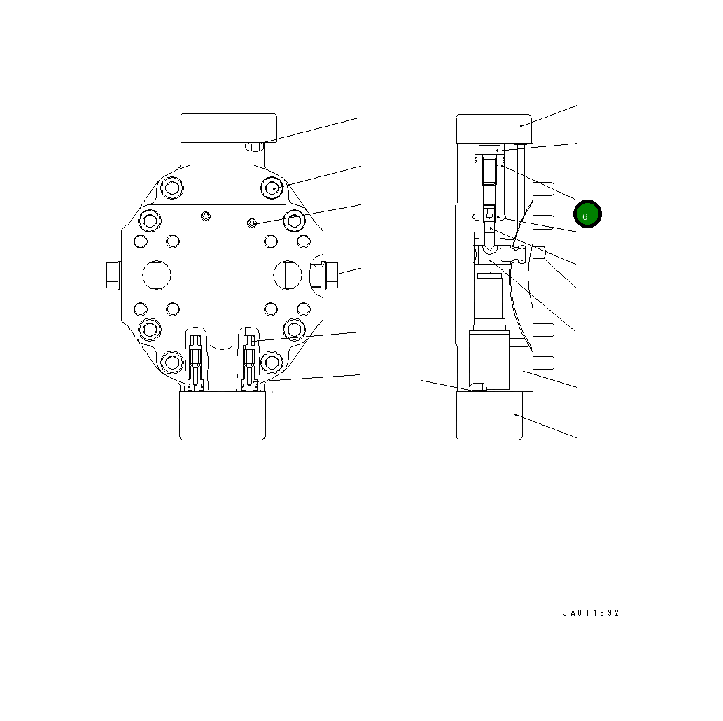 Барабан UCR902102903 Komatsu