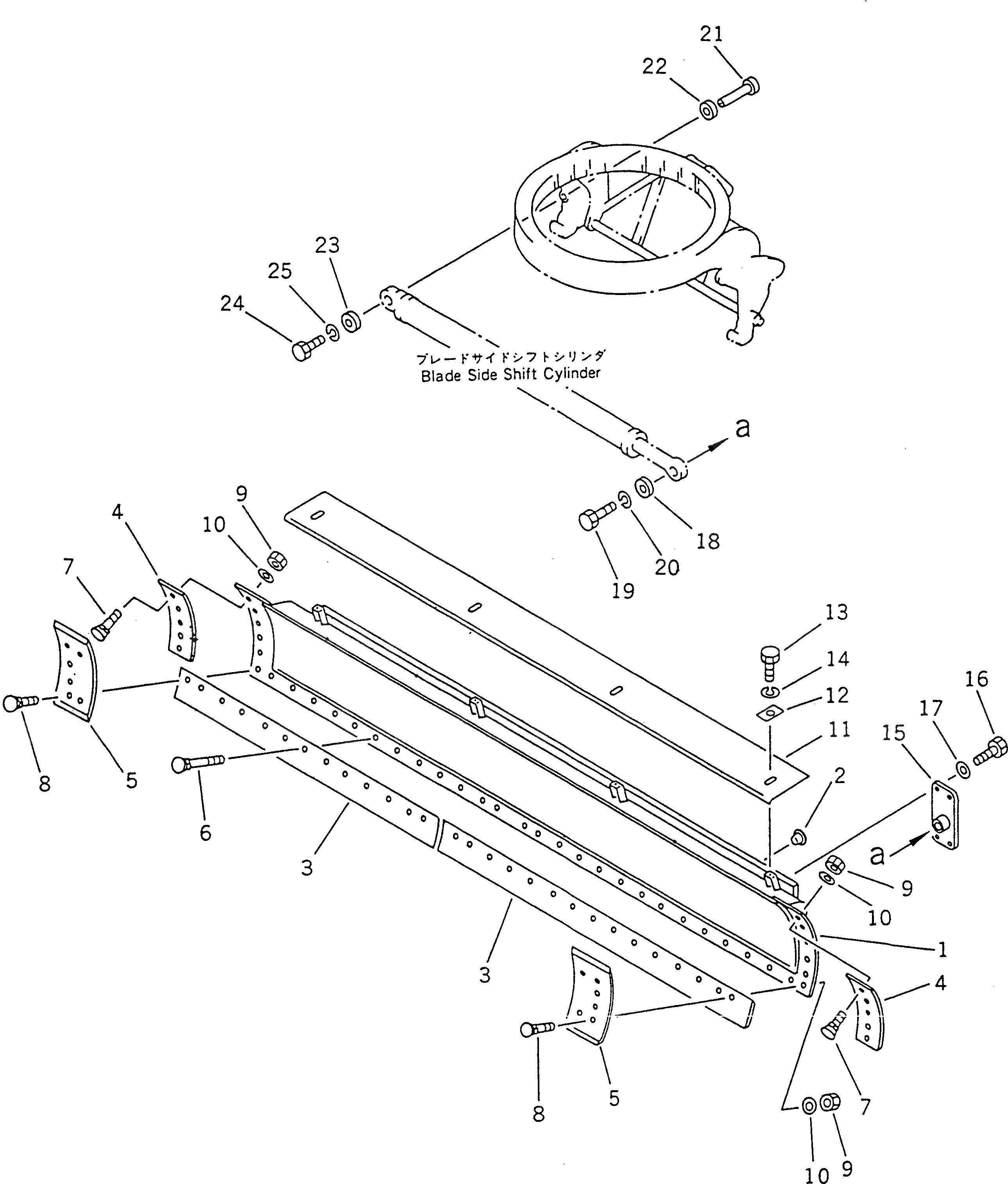 Вал 23A-70-12131 Komatsu