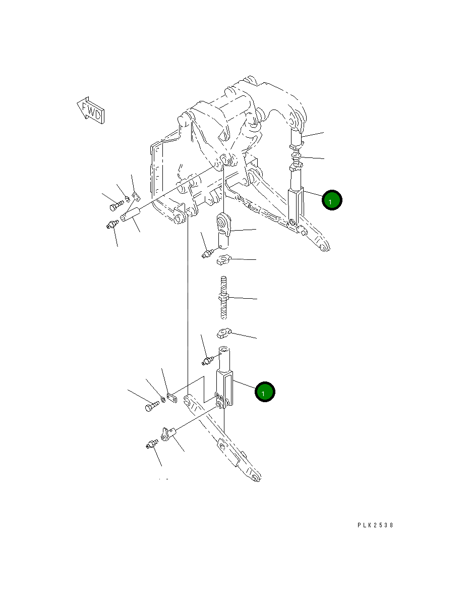 Вилка 120-X54-1870 Komatsu