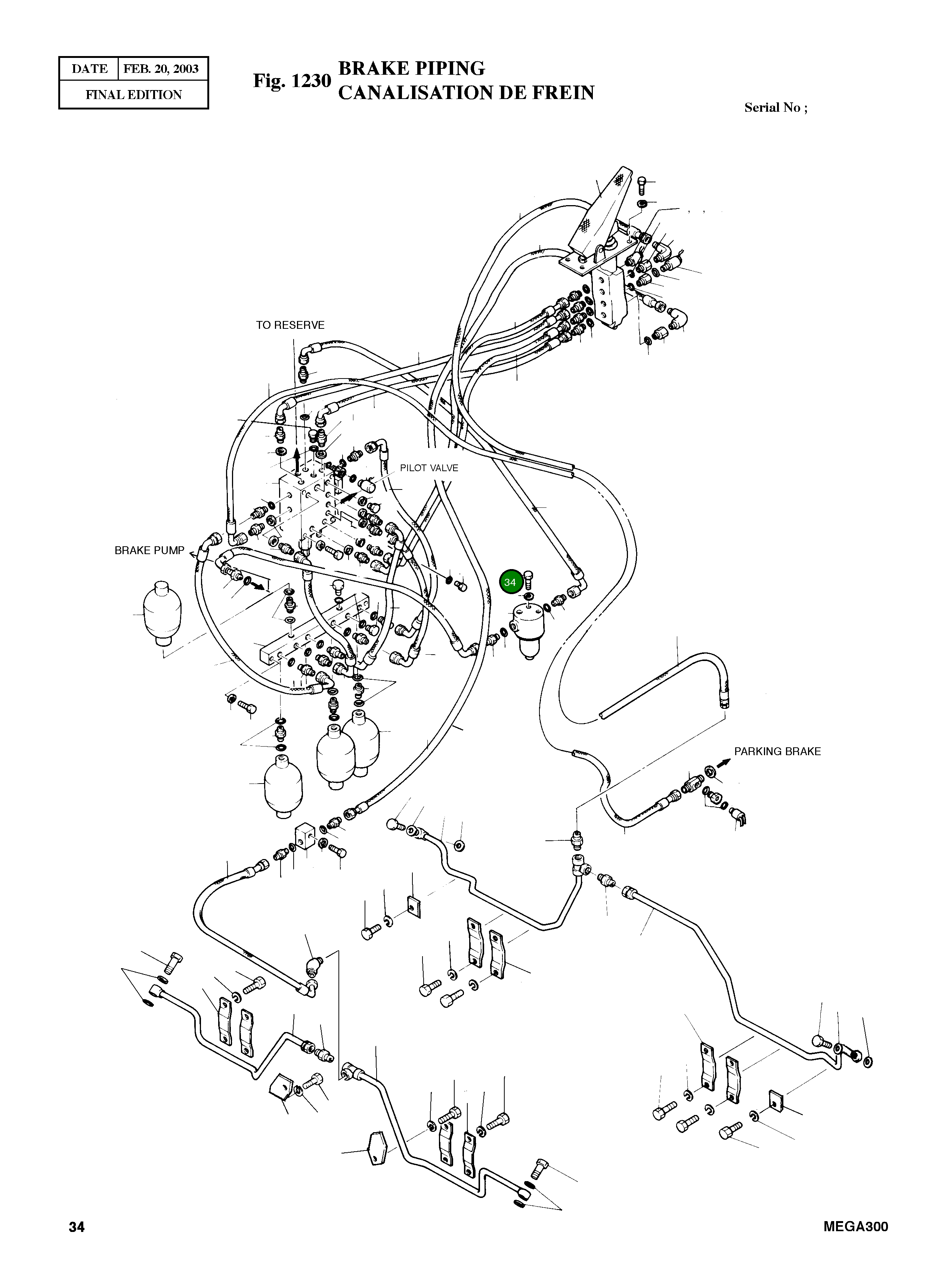 Болт M8X1.25X20 4120-1452 Komatsu