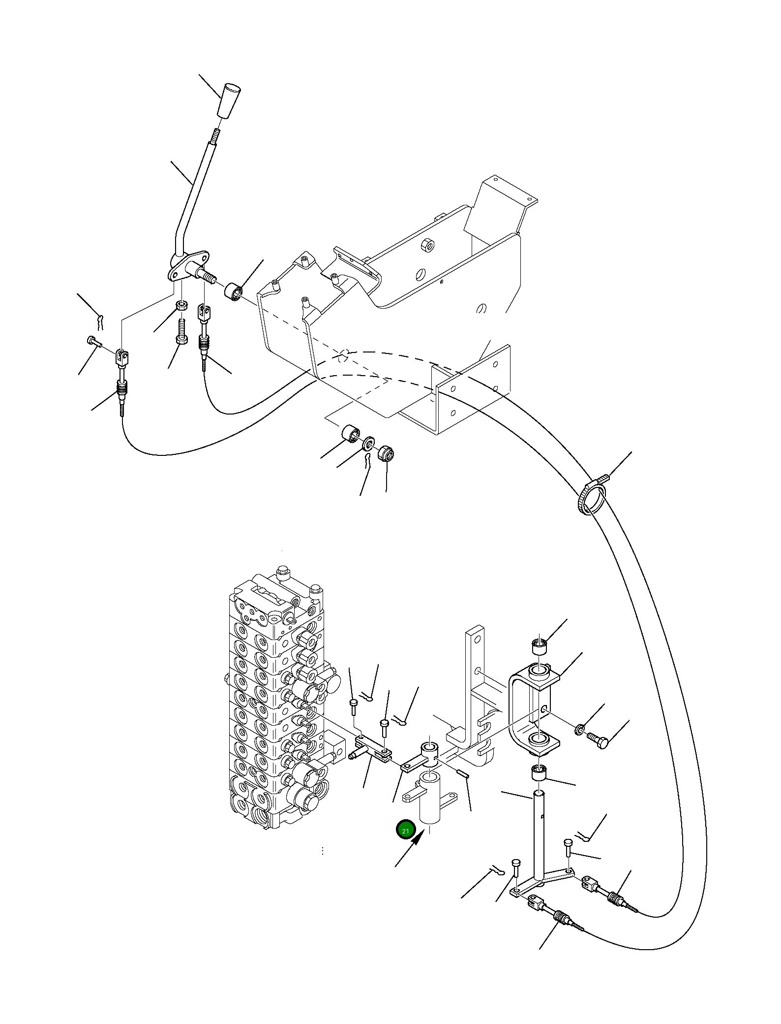 Вилка 3F2065612 Komatsu
