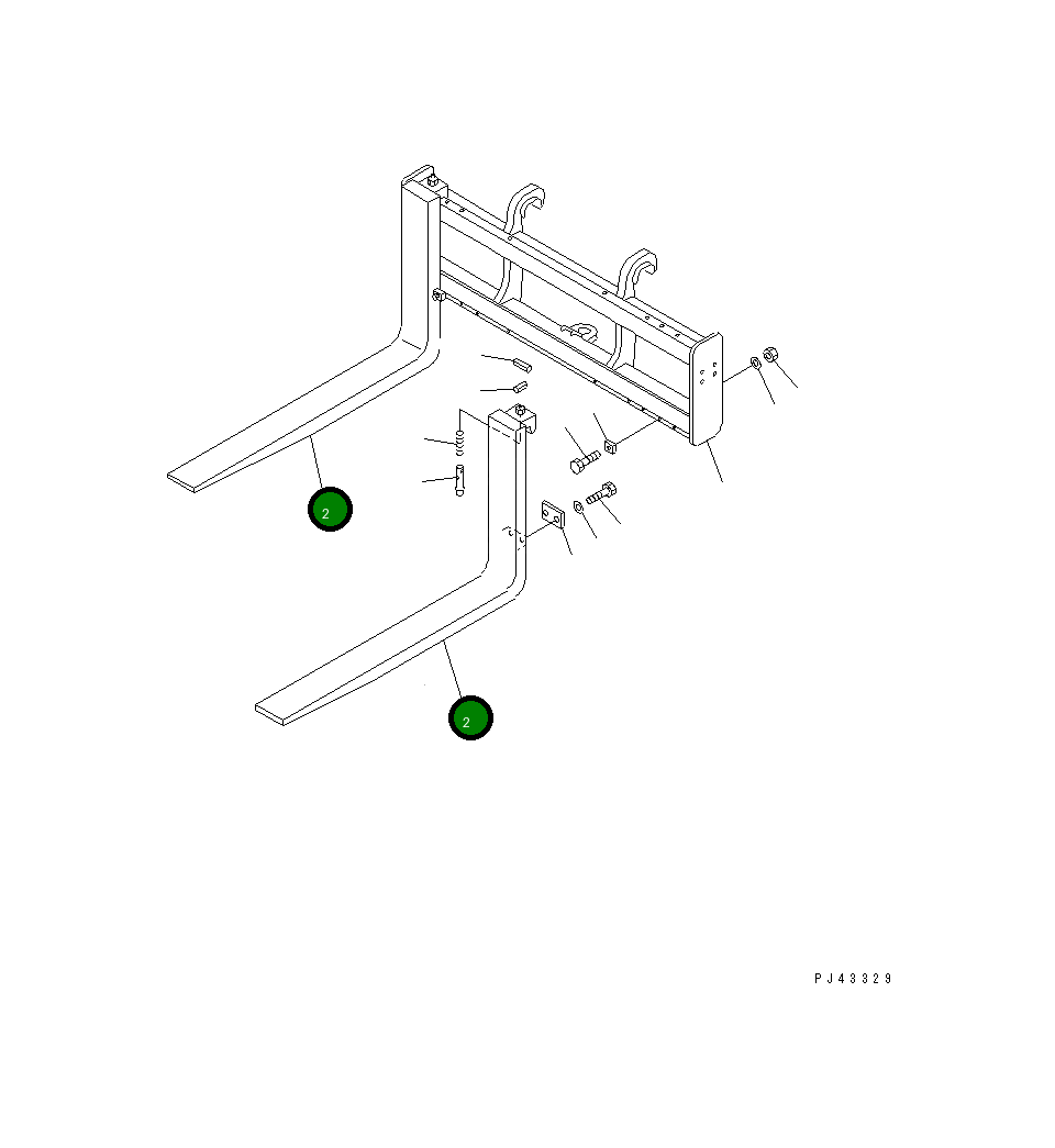 Вилка 41H-894-1123 Komatsu