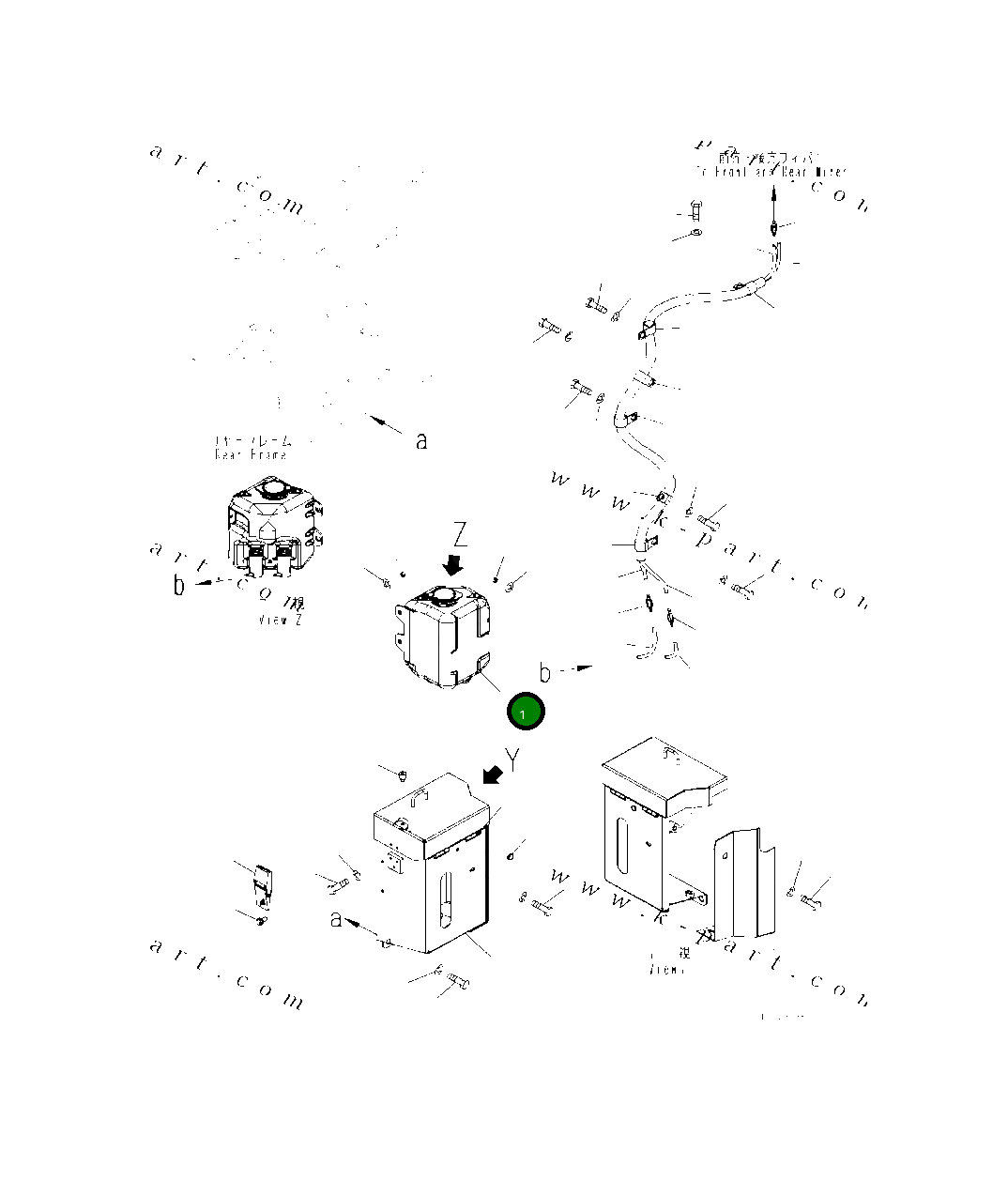 Бак 14X-Y11-2111 Komatsu