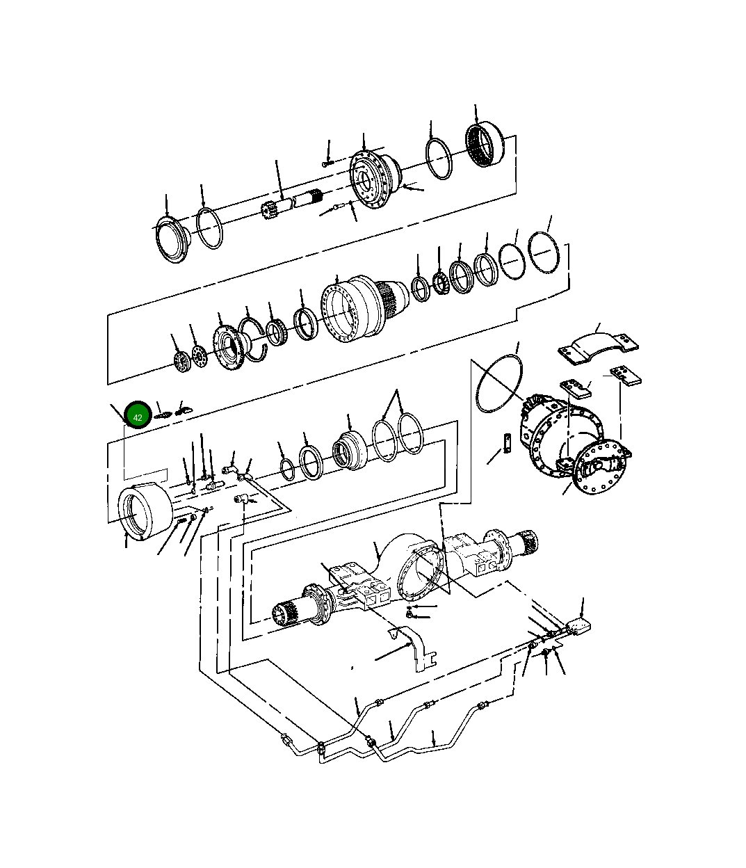 Адаптер 1306 362 H1 Komatsu