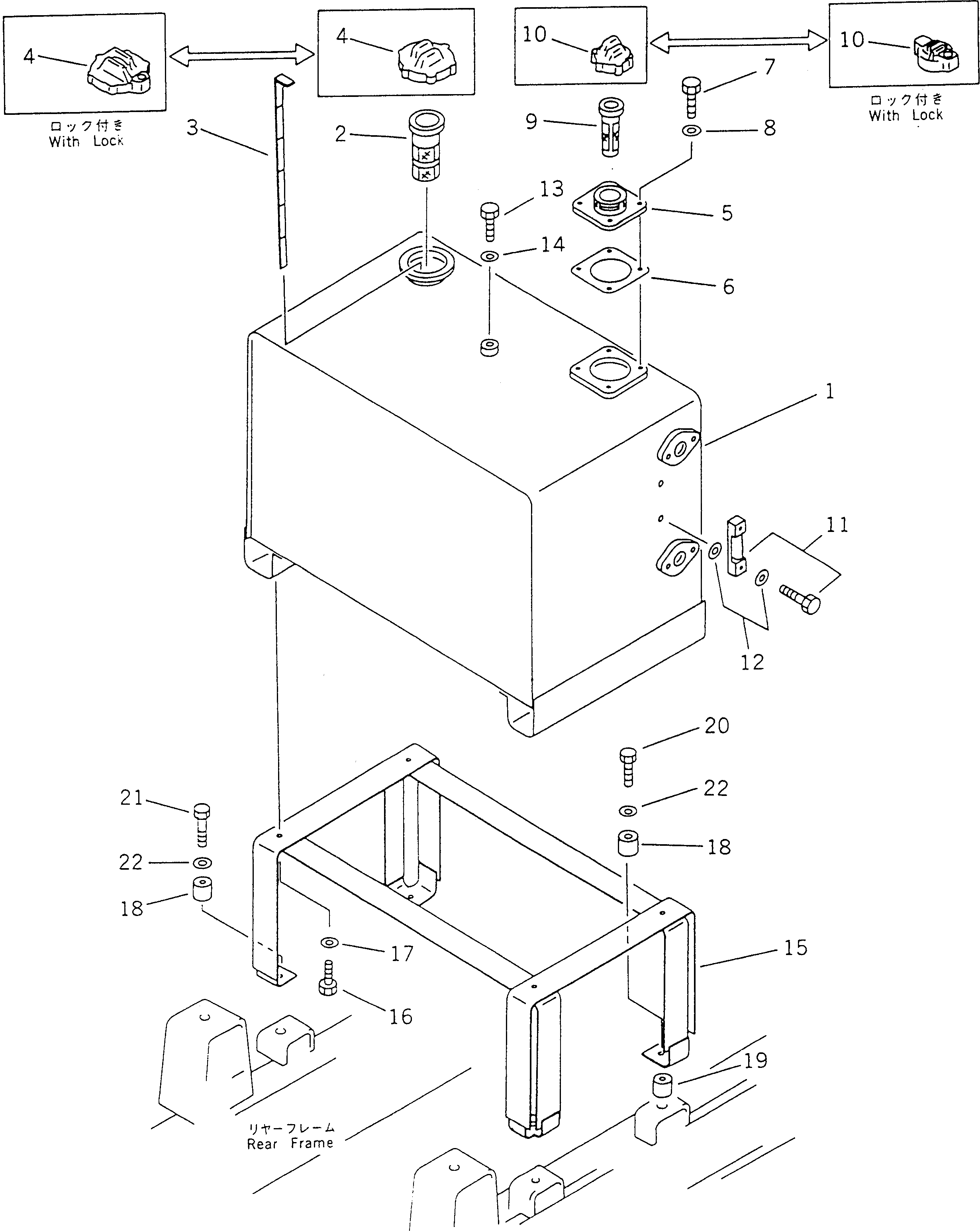 Бак 23B-04-11110 Komatsu